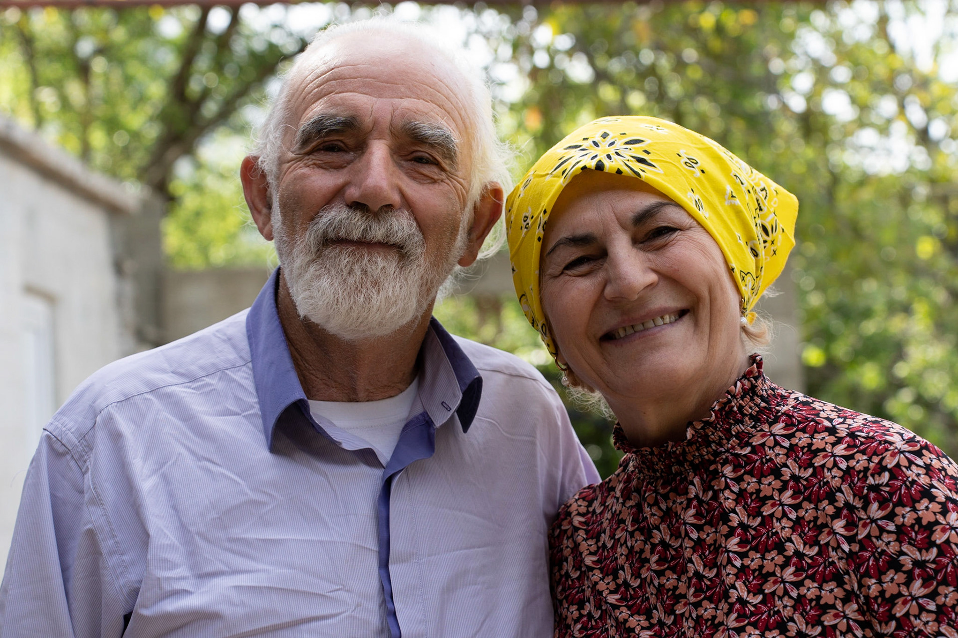 Ladi and Katerina, owners of guesthouse in Hoshteve