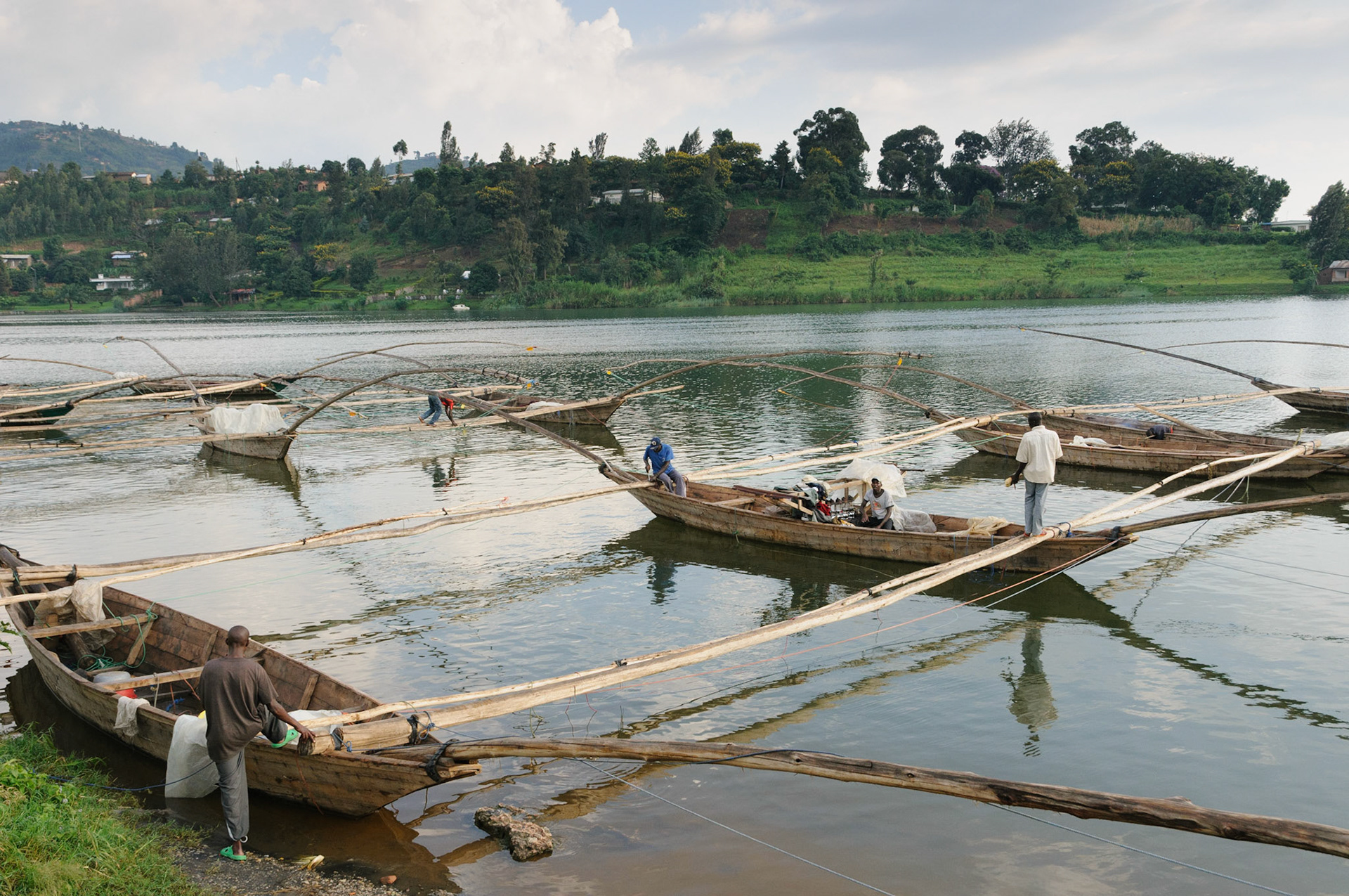 Fishing boats, Lake Kivu
