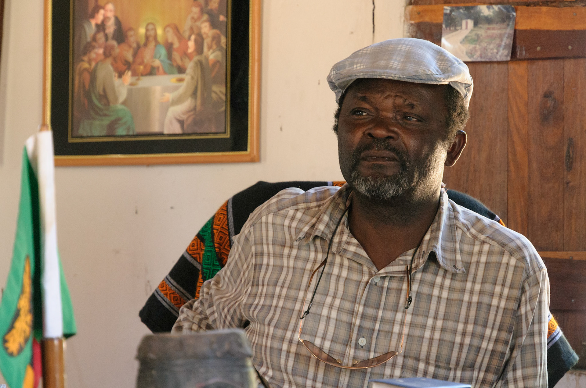 Chief Chitambo in his office