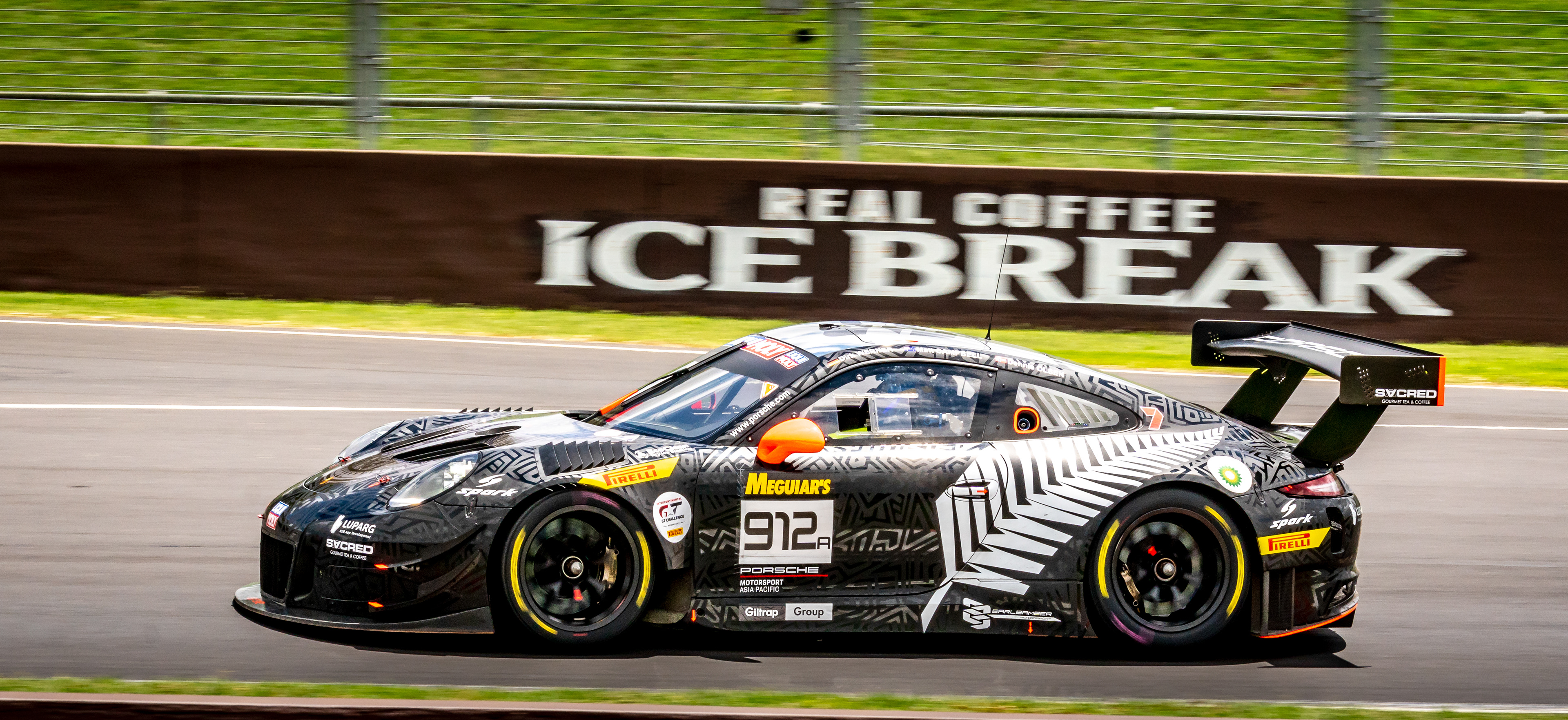 Eventual winner on the second last lap