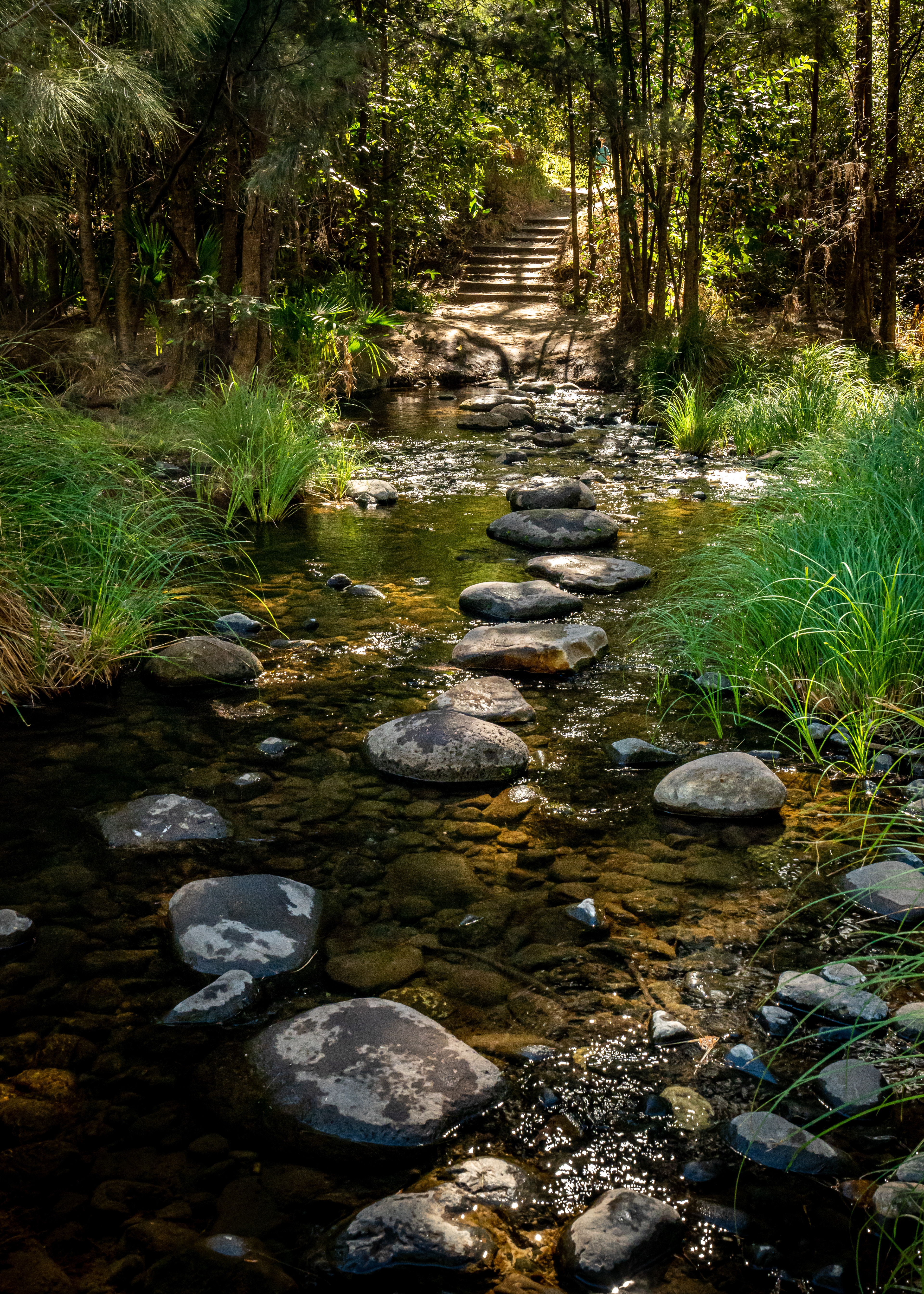 One of many water crossings