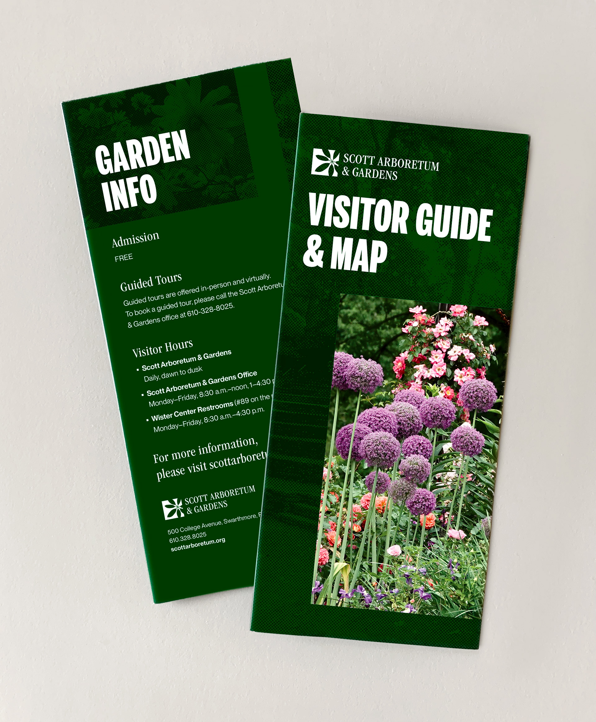 Scott Arboretum & Gardens Brochure front & back covers