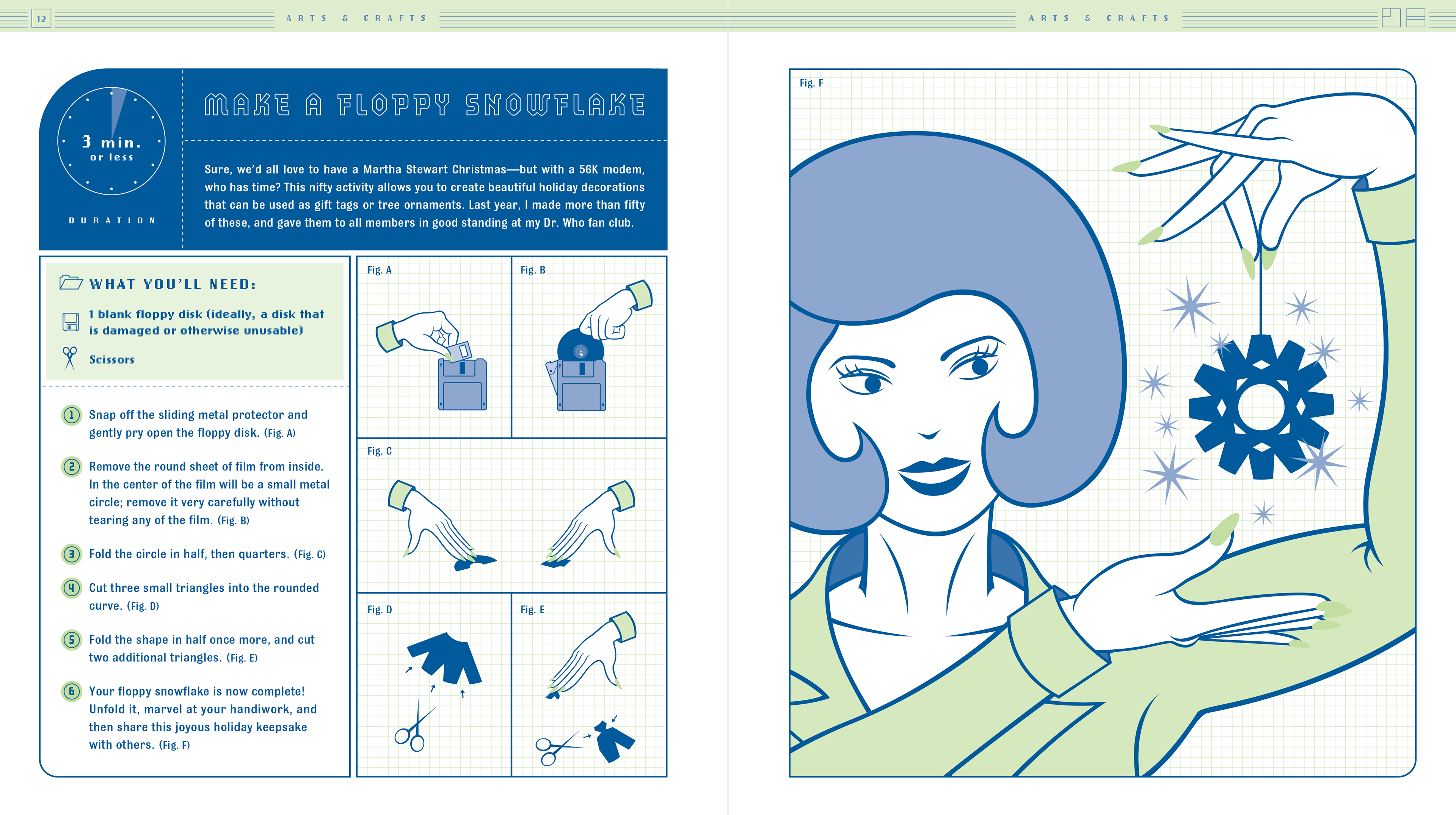 Computer Waiting Games gift book interior artwork