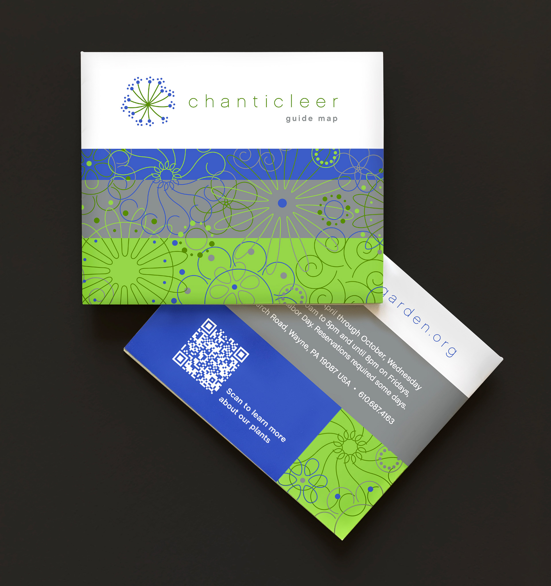 Chanticleer garden guide map front and back covers