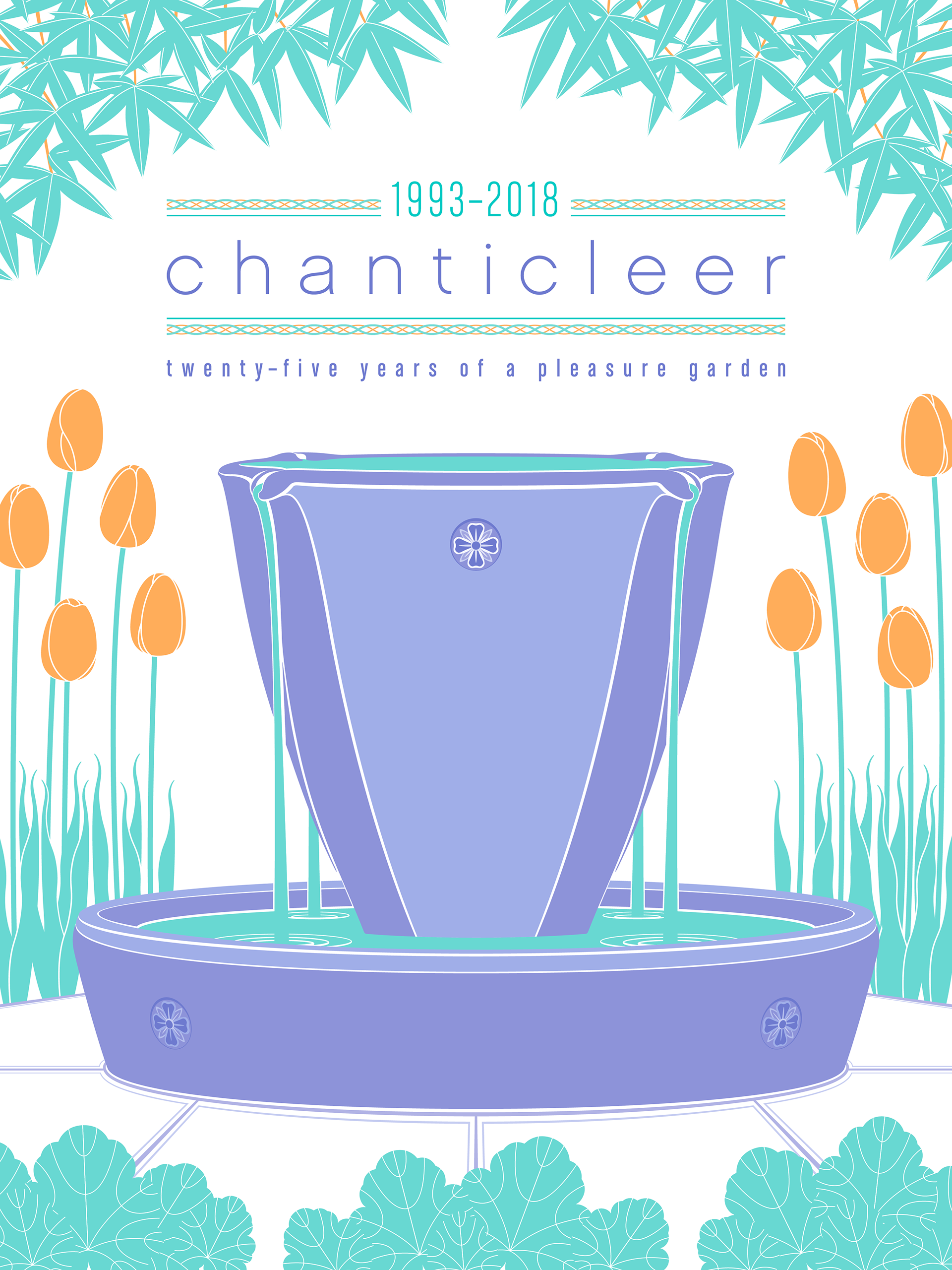Limited Edition 25th Anniversary Poster for Chanticleer Garden