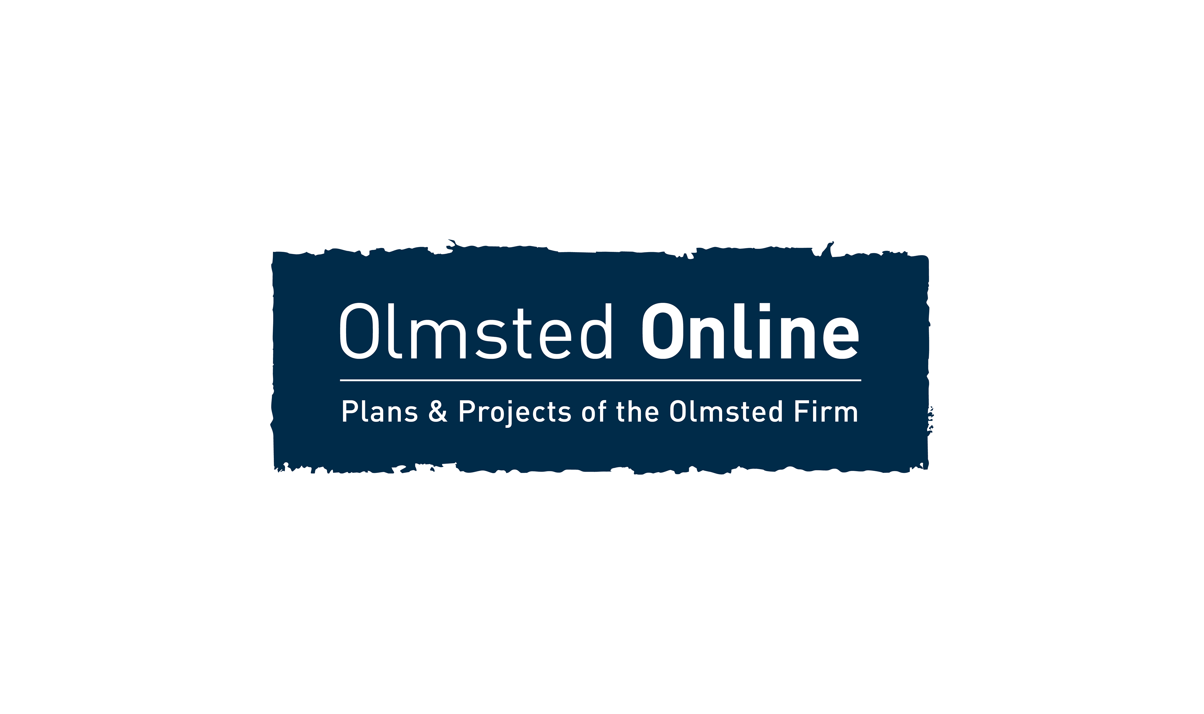 Olmsted Online digital platform Olmsted legacy logo for National Association of Olmsted Parks