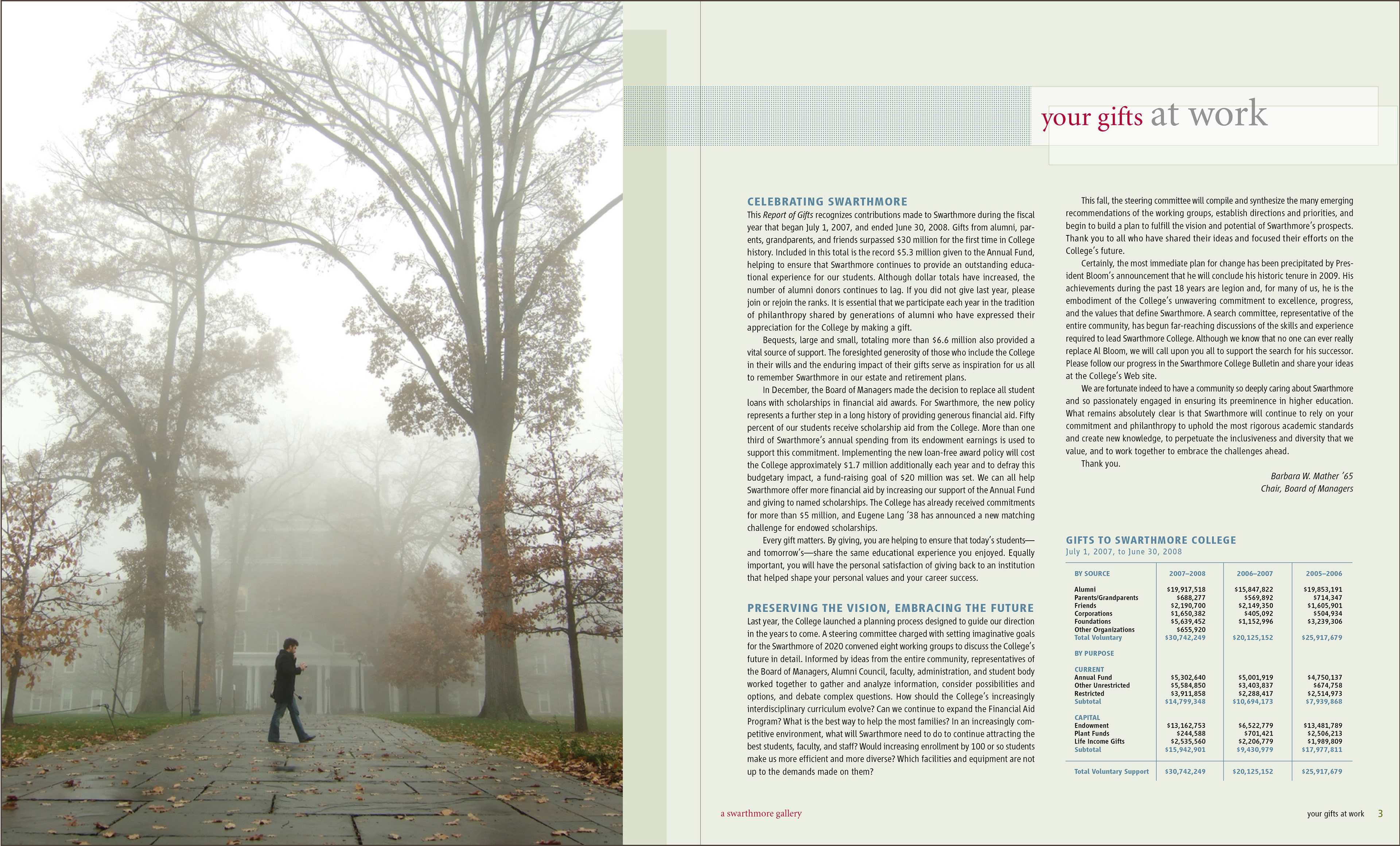 interior spread showing your gifts at work