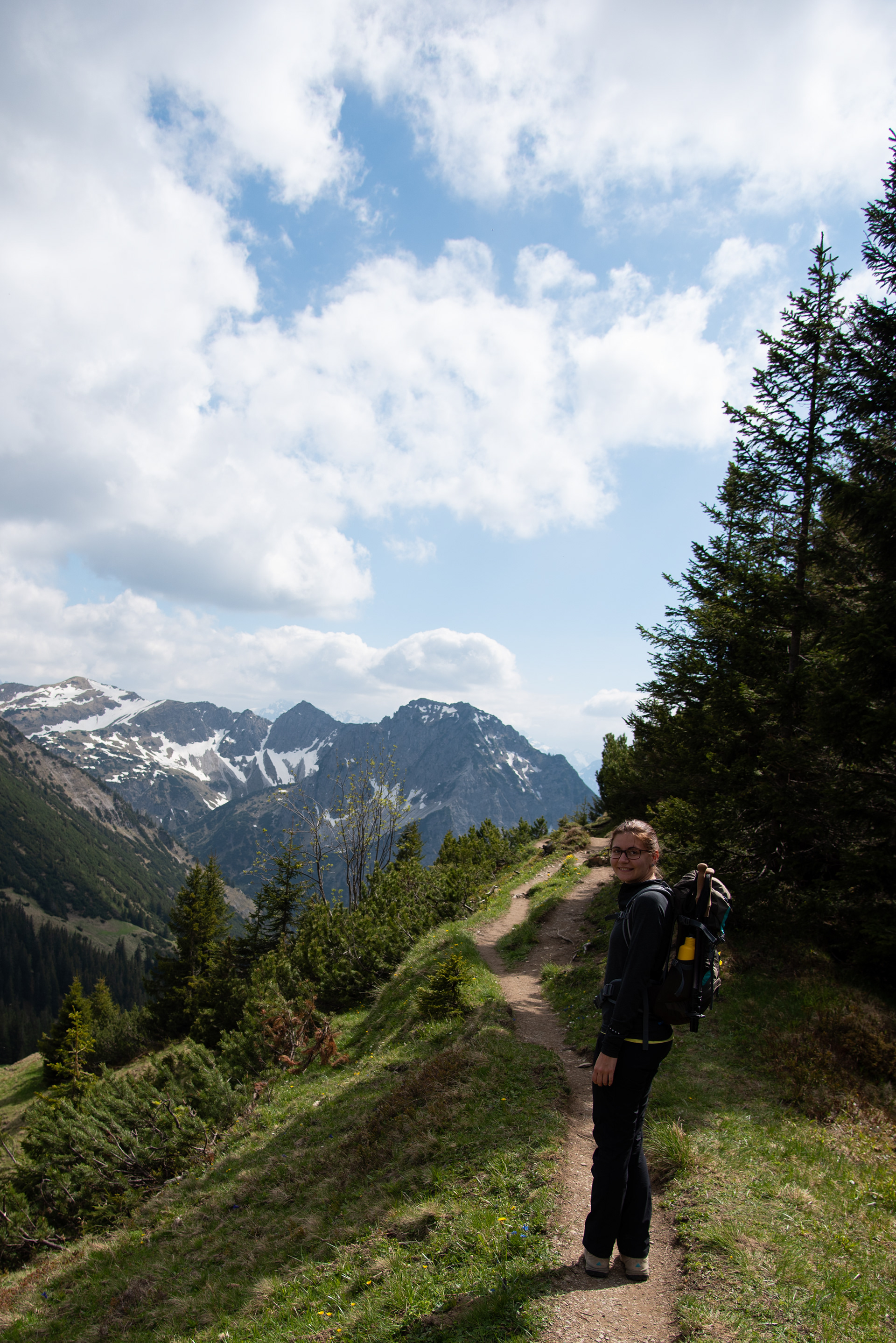 Beim Wandern im Allgäu