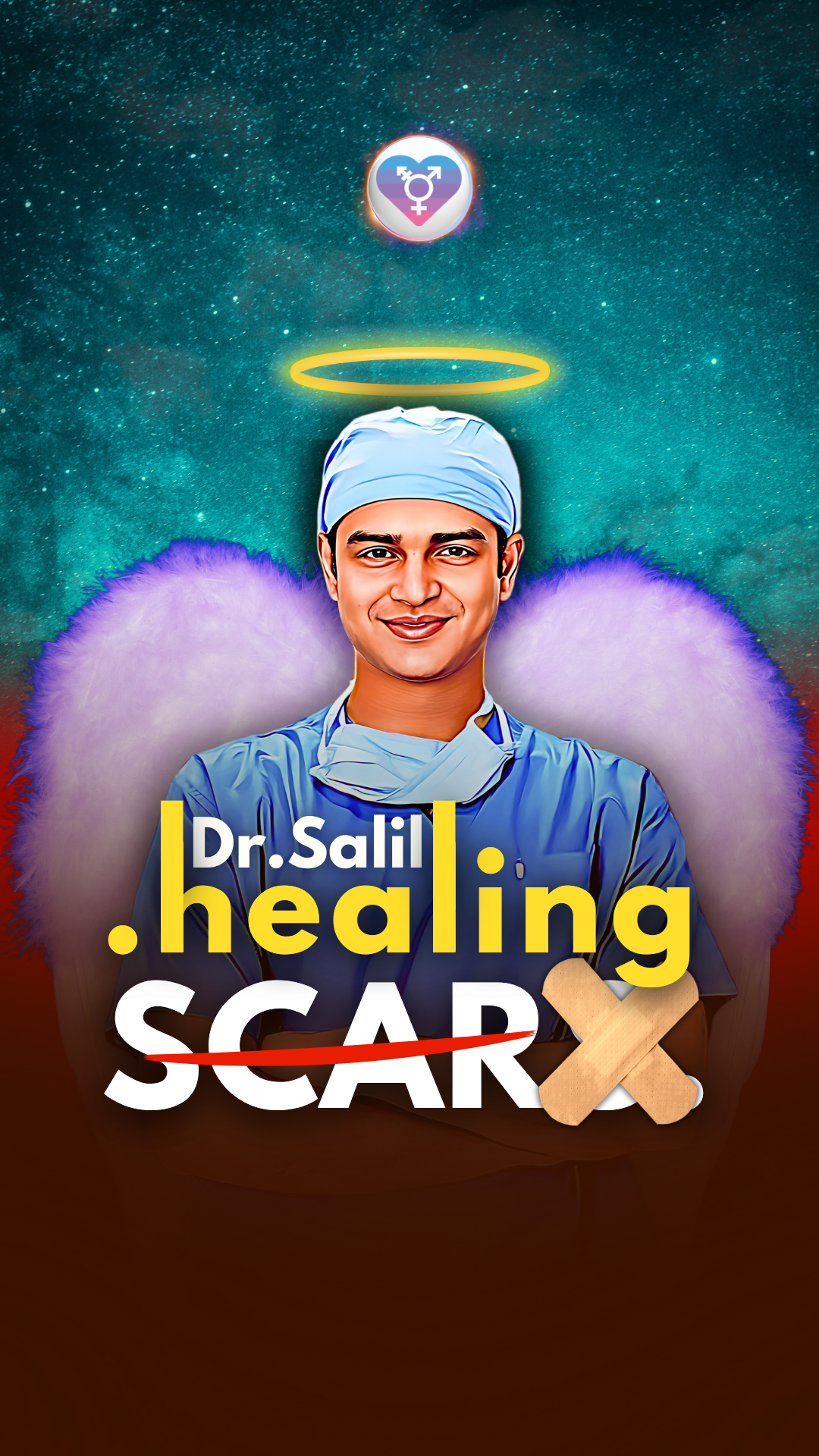 Reel/shorts cover about Scar healing post implant surgery