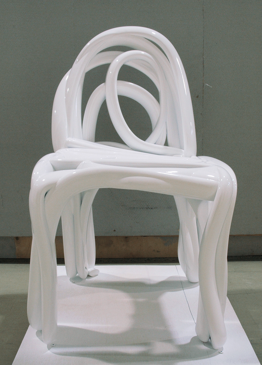 Printed Sketch Chair in the factory.