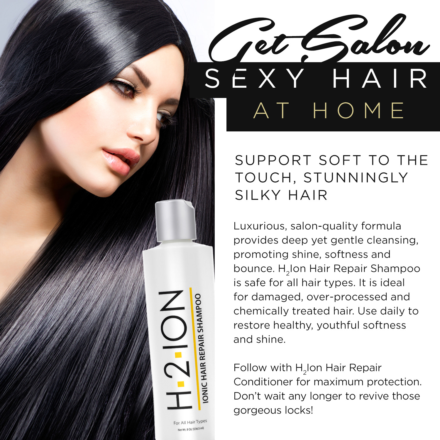 Beki Powell - H2ION HAIR REPAIR SHAMPOO- Web Advertisement Copy