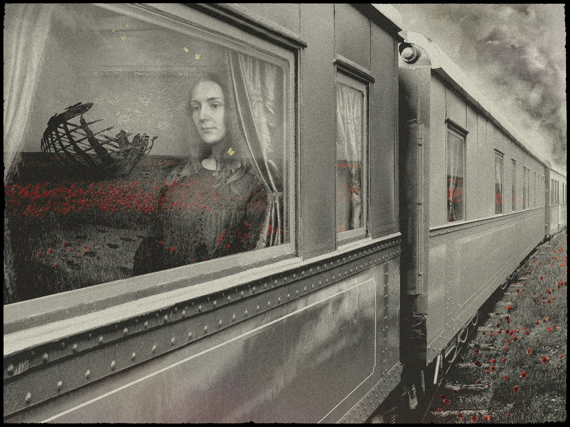 One hundred years of solitude art. Digital illustration. Meme