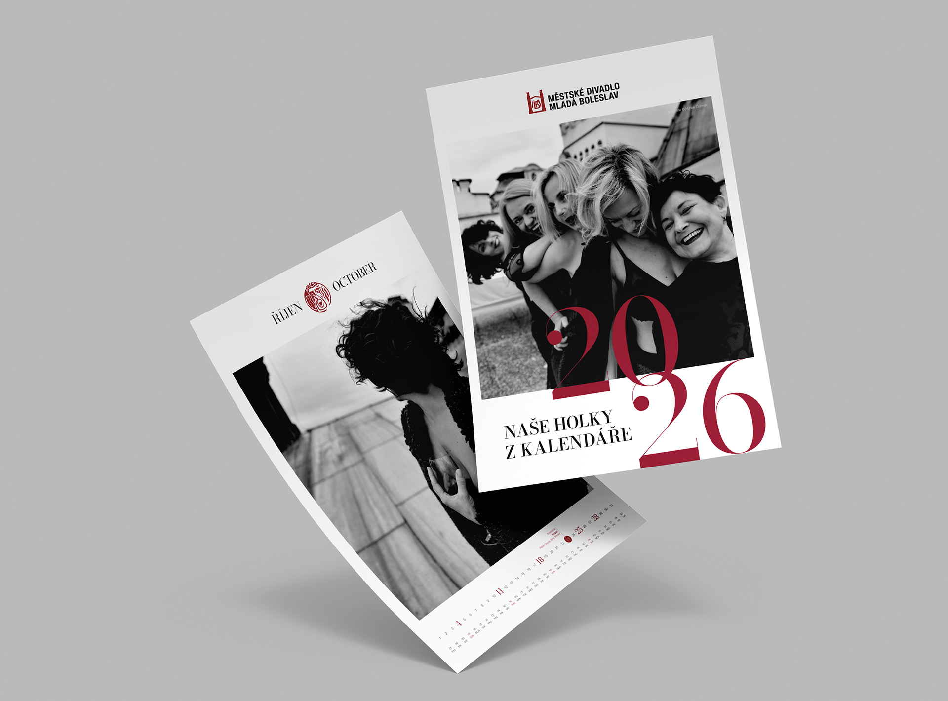 Grafický návrh a zalomení kalendáře, který vznikl jako charitativní počin. Fotografie Hynek Čermák.
