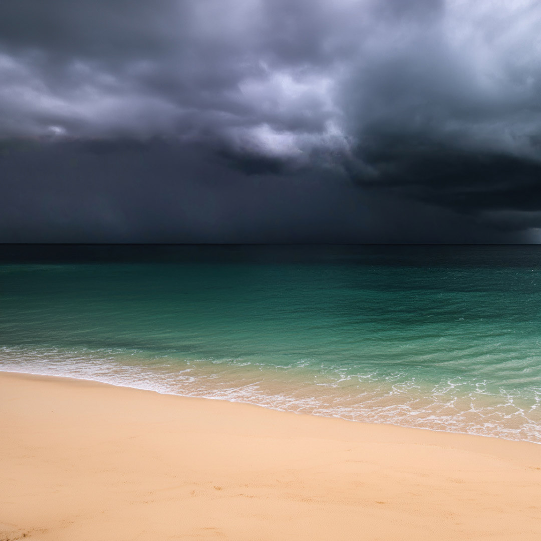Stormy coast at summer, Geraldton, WA.