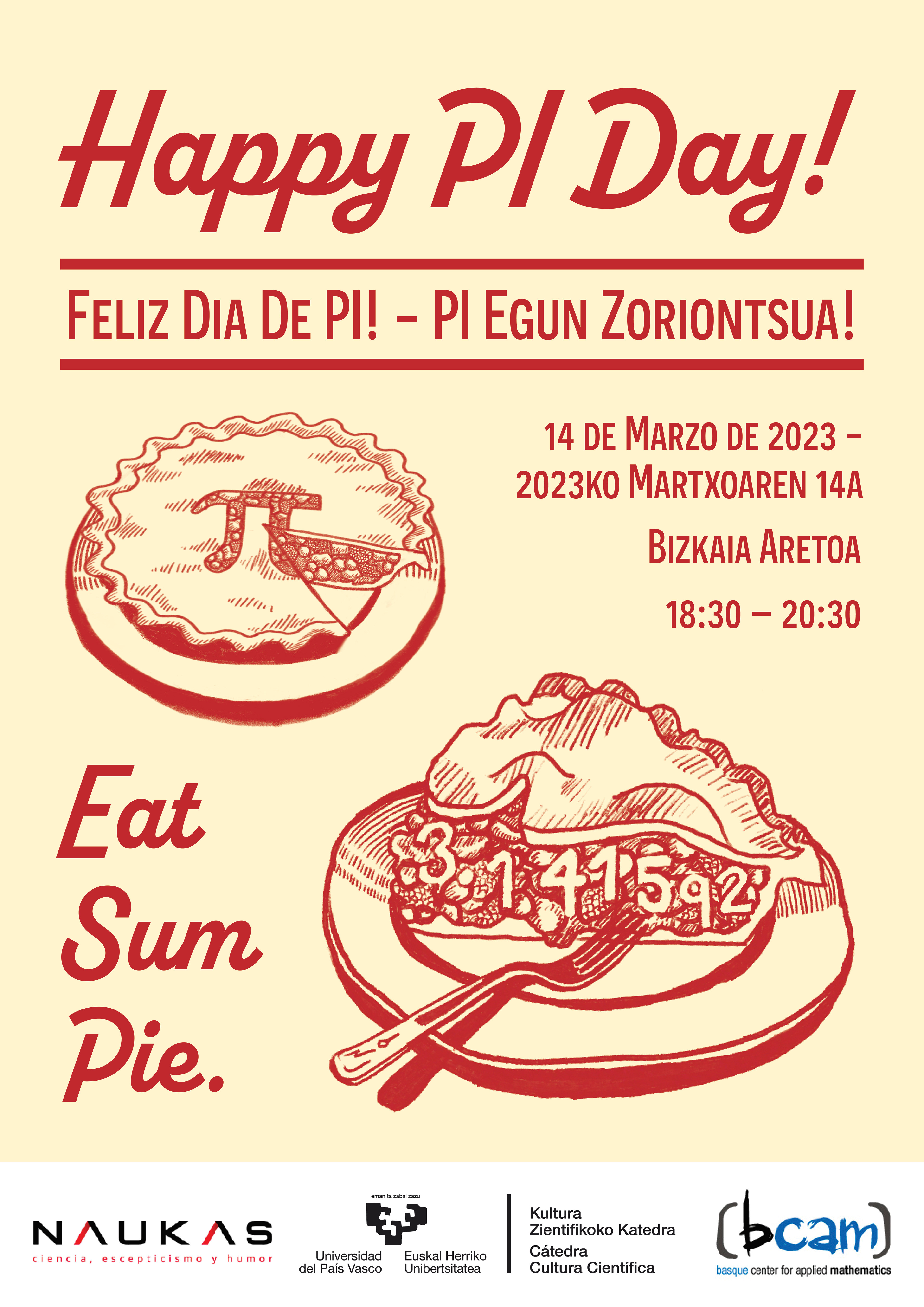 PI Day poster, Adobe Photoshop and InDesign (A3)