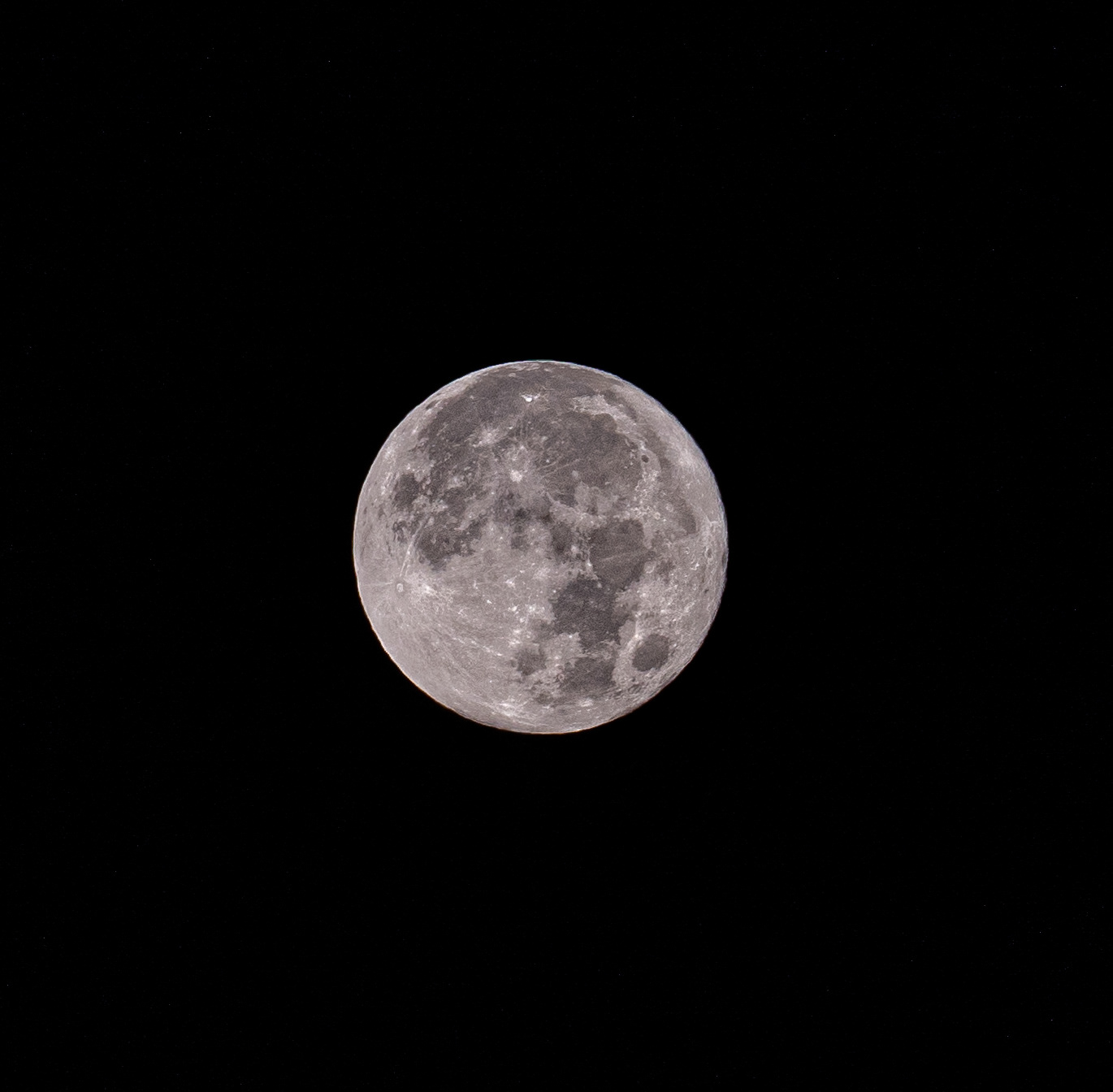 Composite photo of a full moon. Taken in LI, NY.