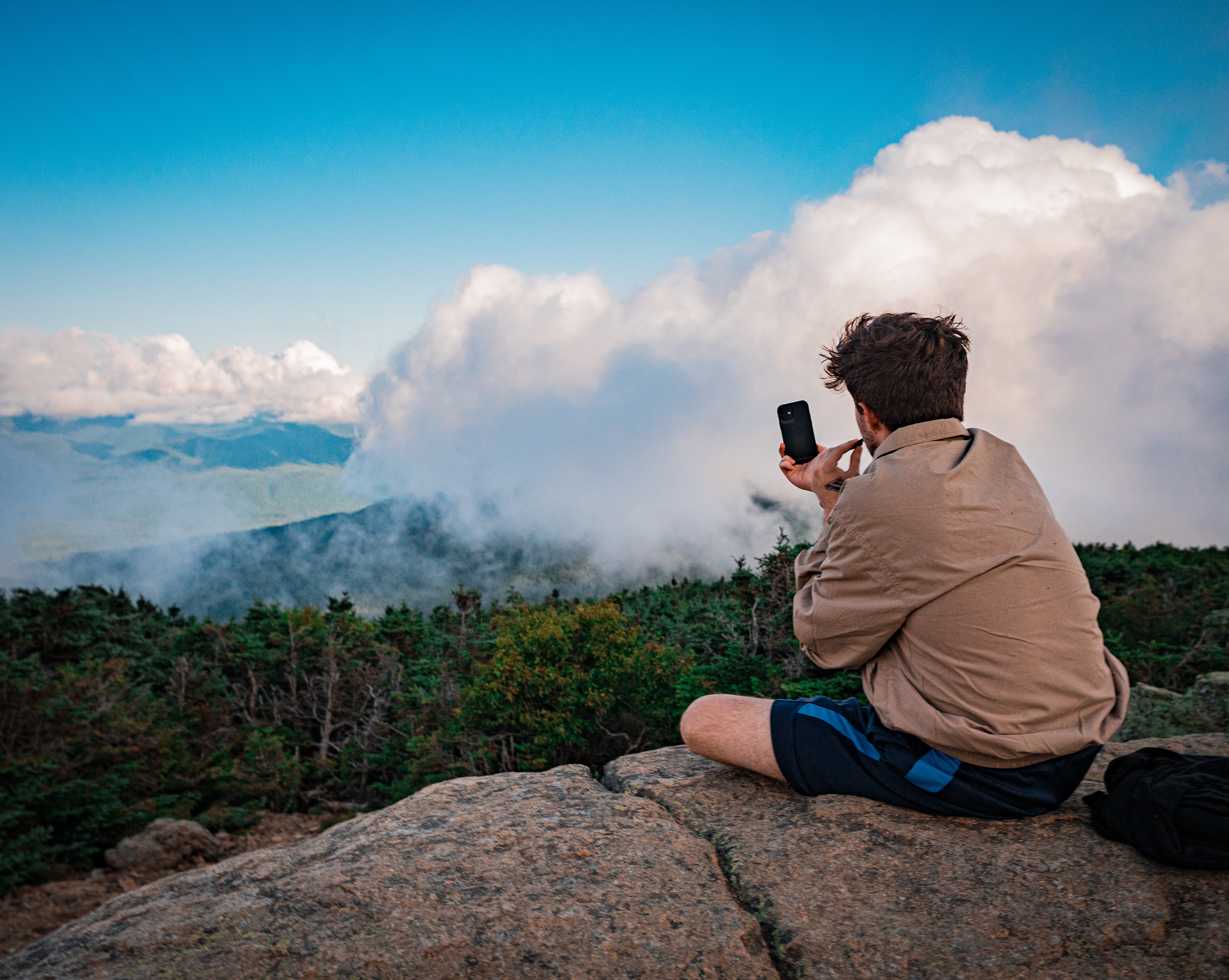 "Pic-ception" A picture of a picture, on the Franconia Ridge in New Hampshire