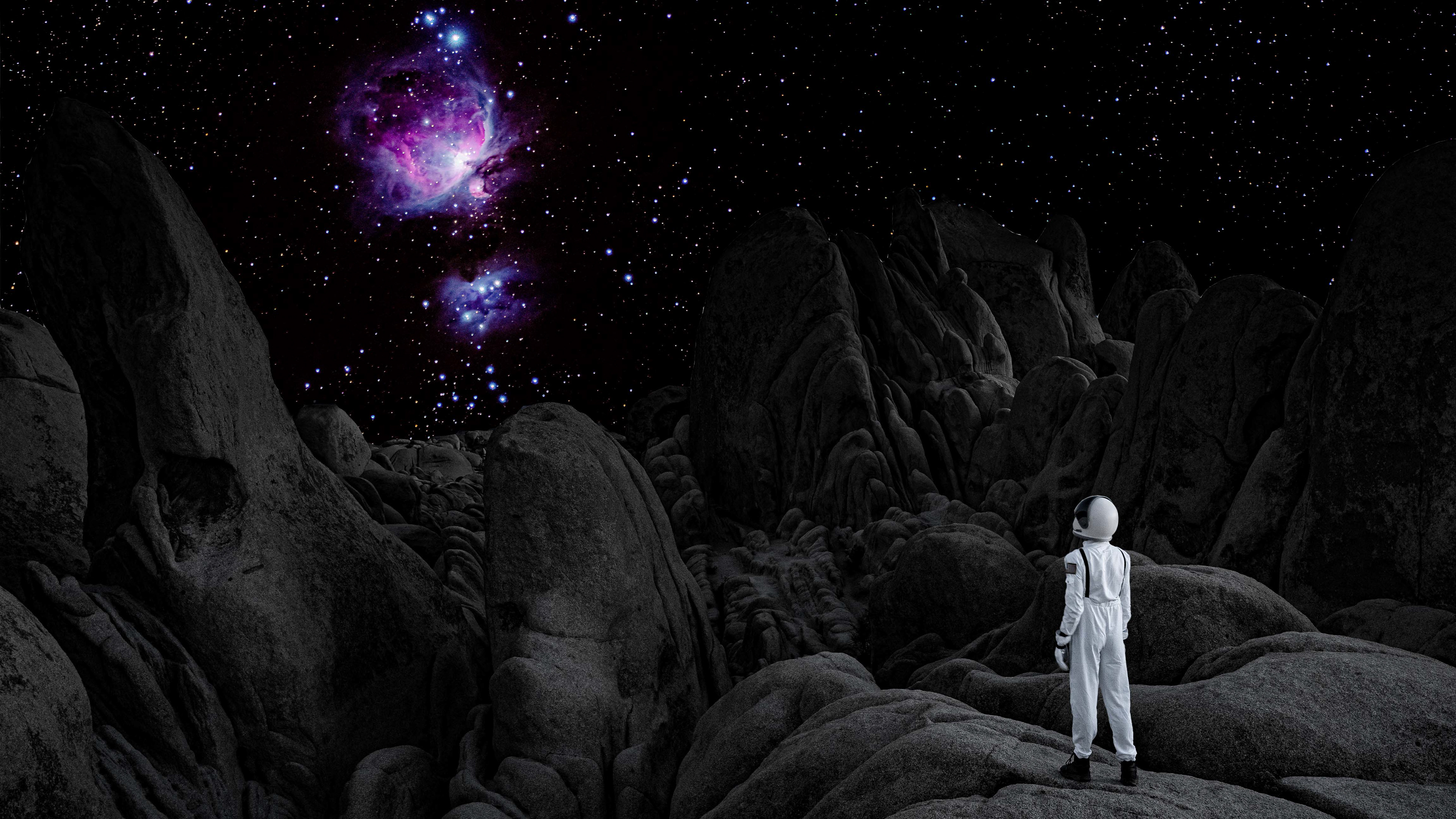 From A recent trip to the moon... Photos taken and merged from Joshua Tree National Park