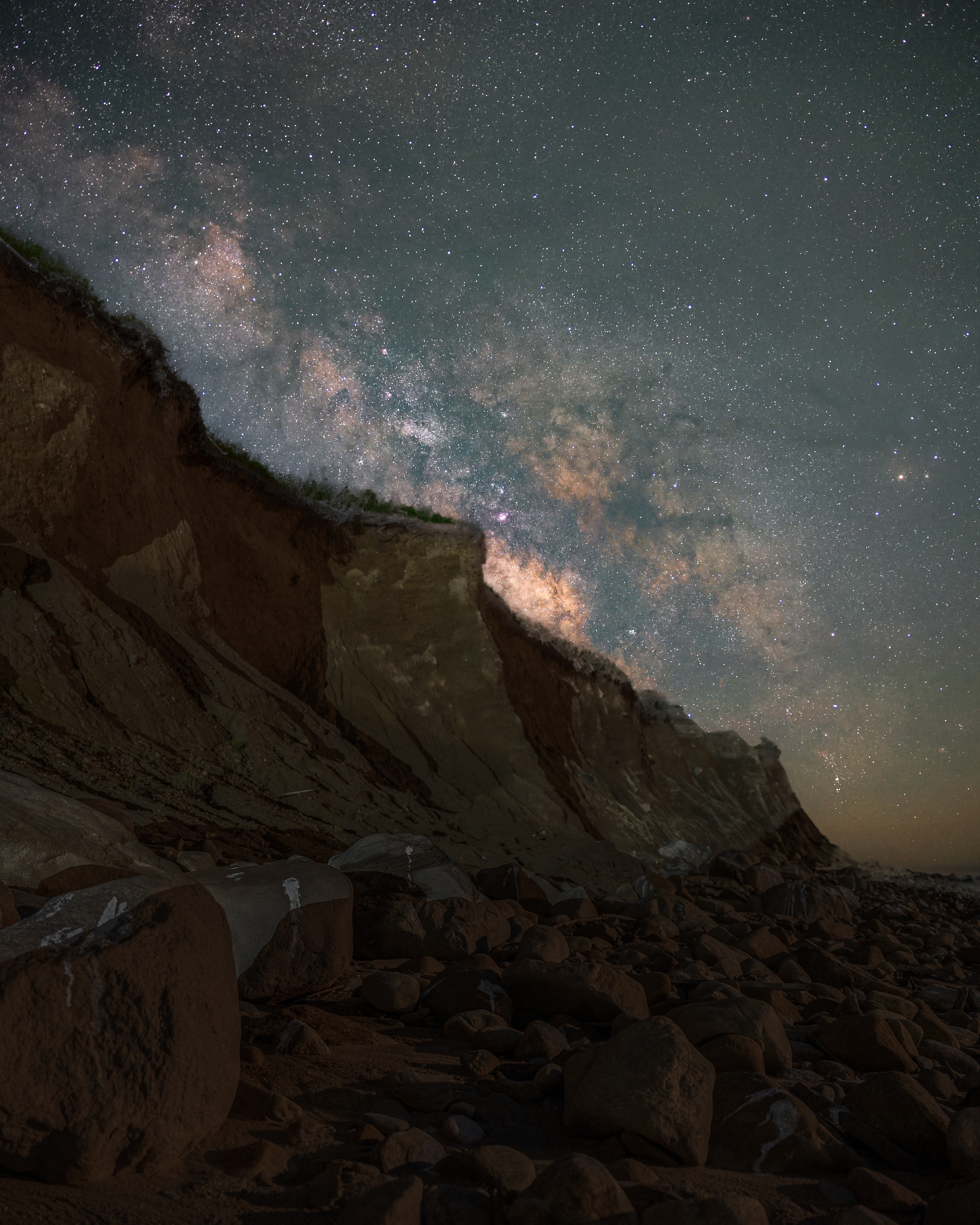 Montauk Bluffs accompanied with a the Milky Way