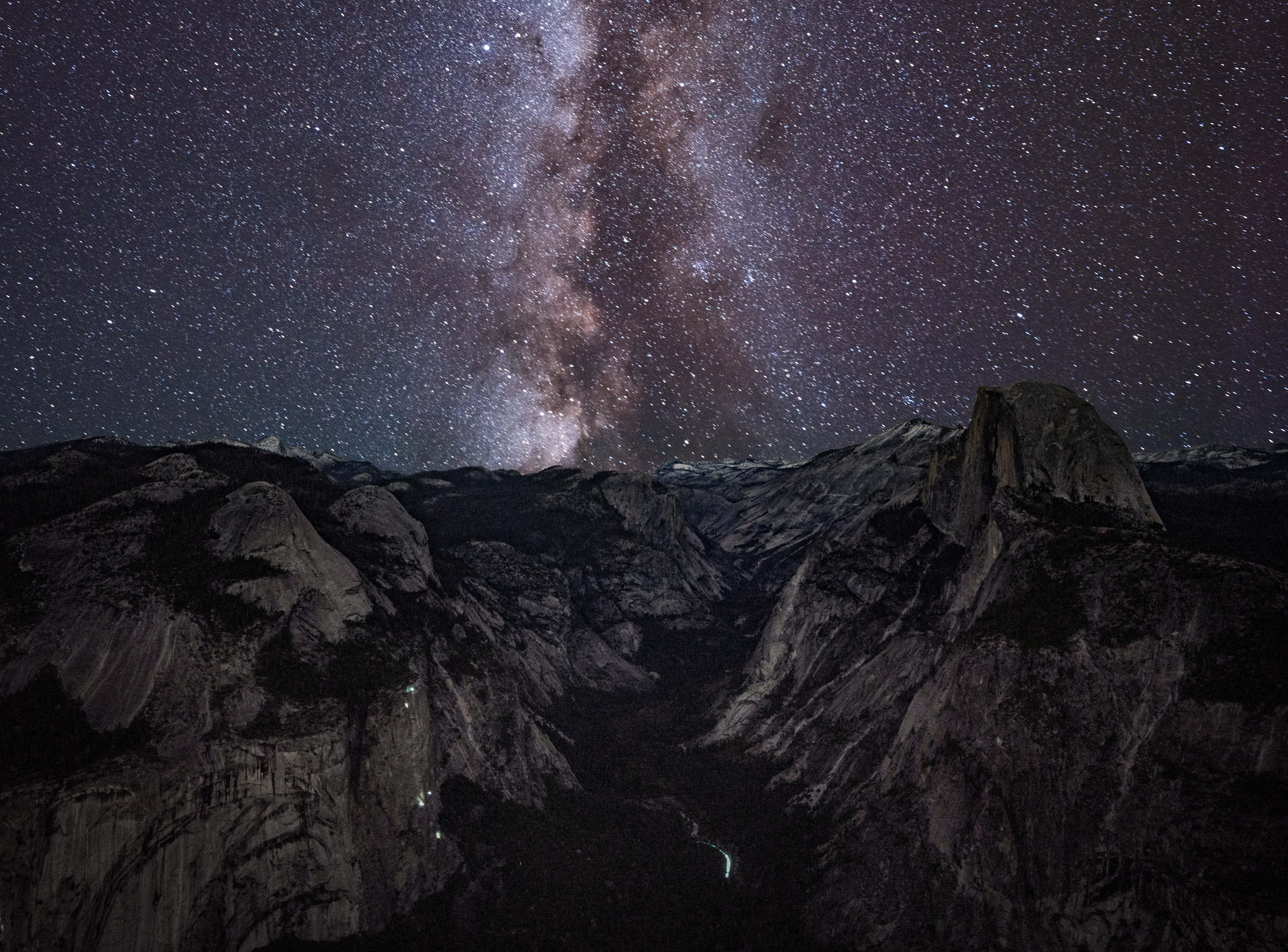 A glorious view from the top of Yosemite Valley.