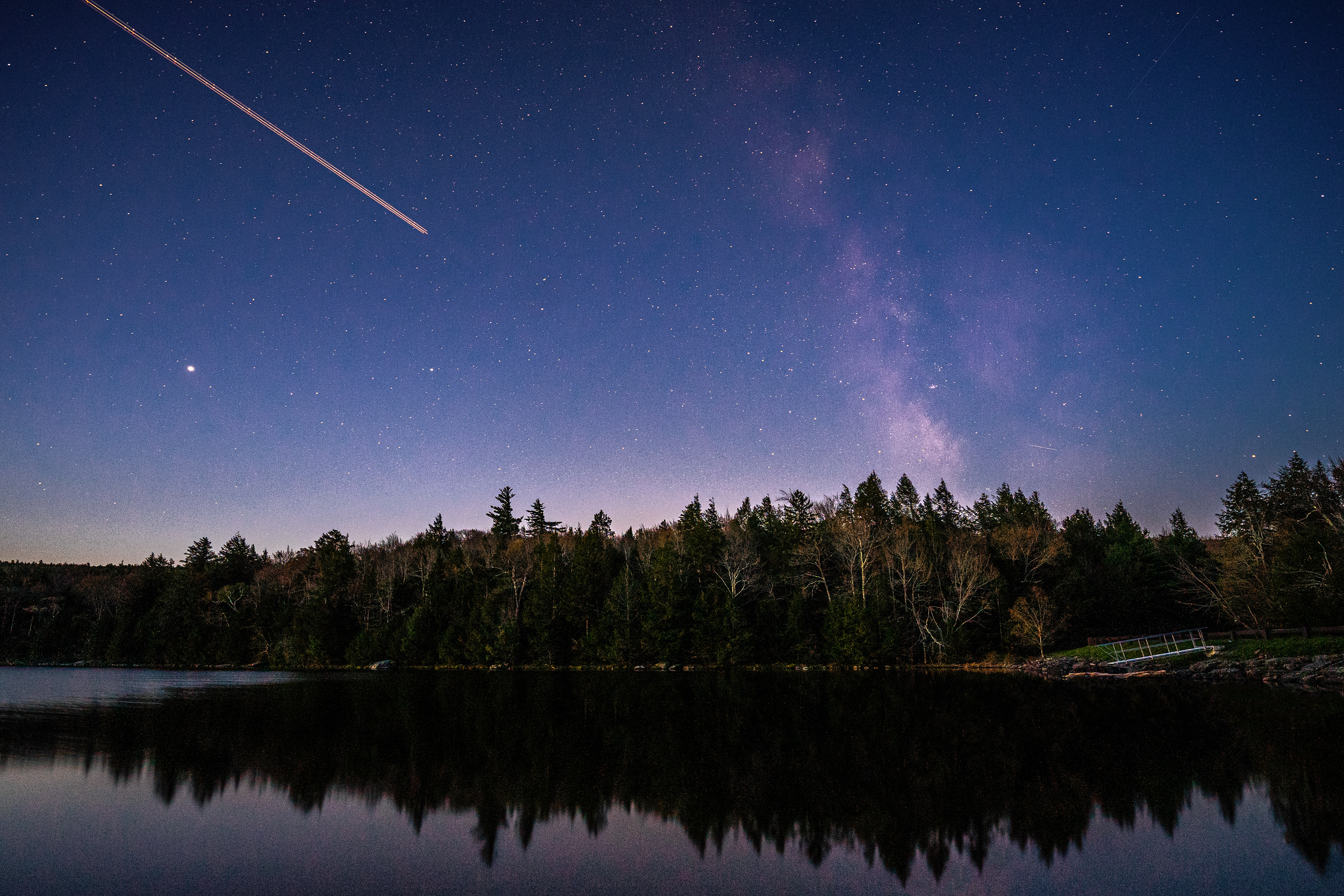 An early morning capture of the Milky Way near Hunter, NY.