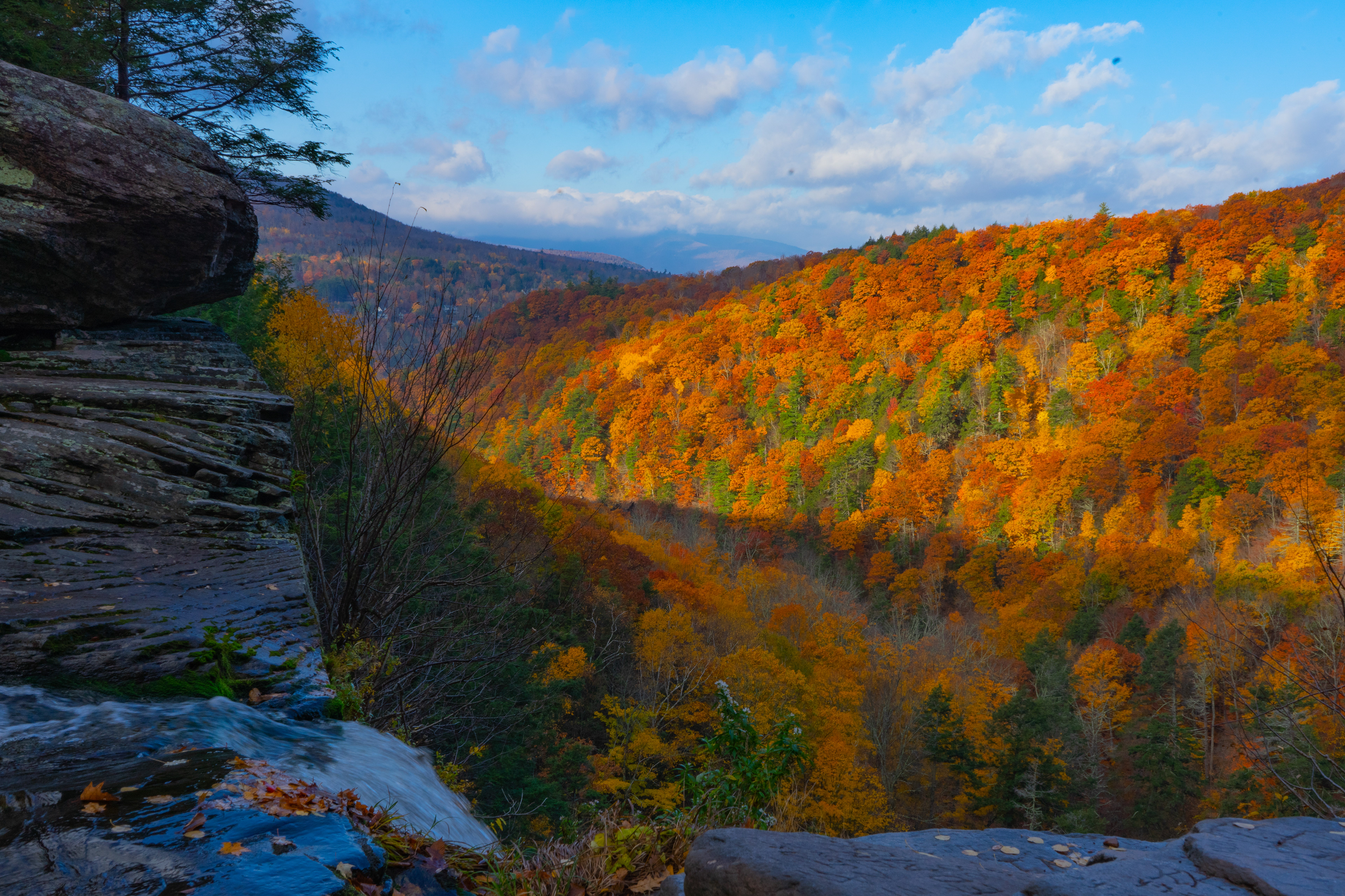 Fall foliage is such an unique time in the Northeast. Kaaterkill Falls, New York