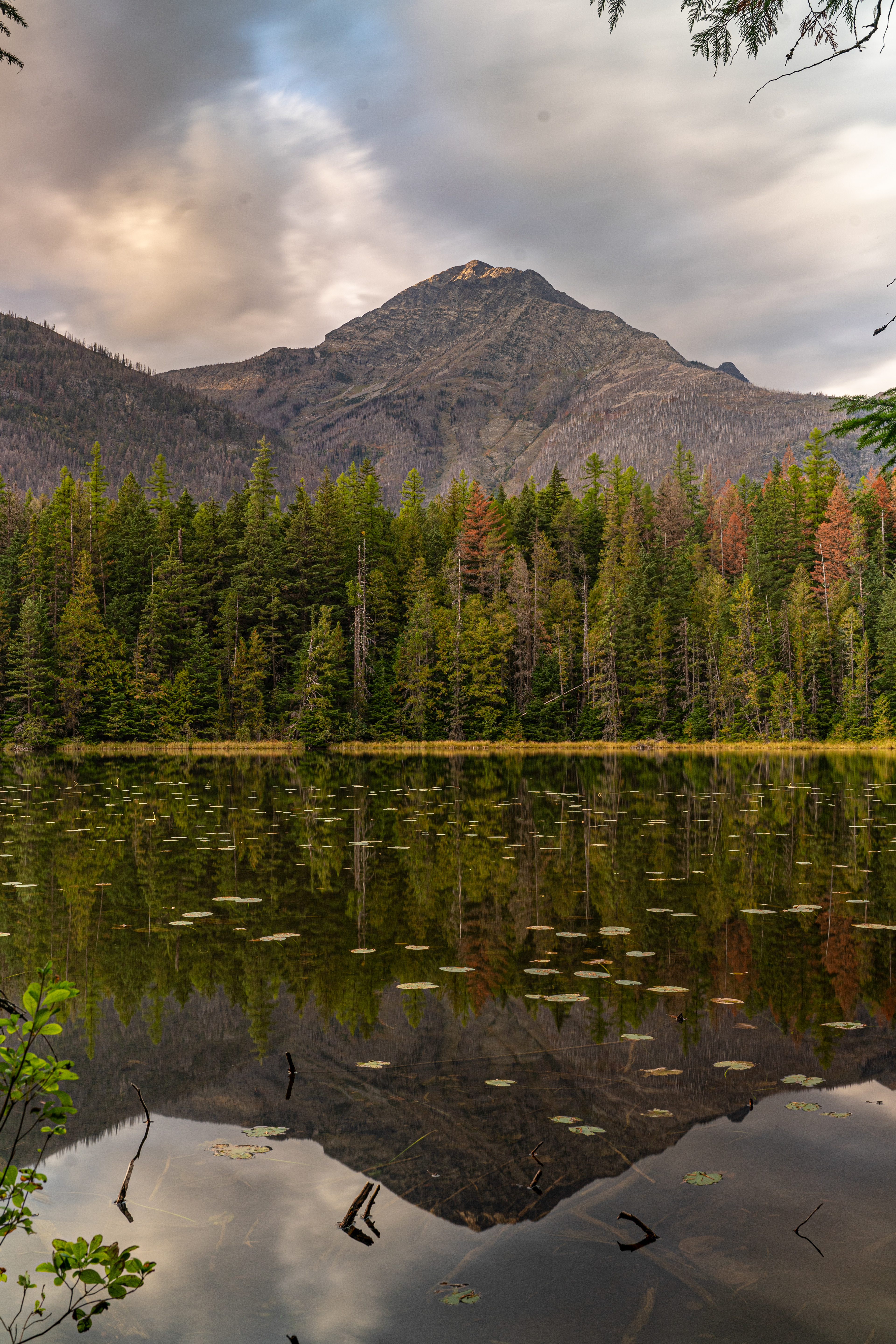 Without sticking my leg into three feet of mud, iwouldnt have been able to capture this sunset. I'd like to think it was worth it. Glacier National Park
