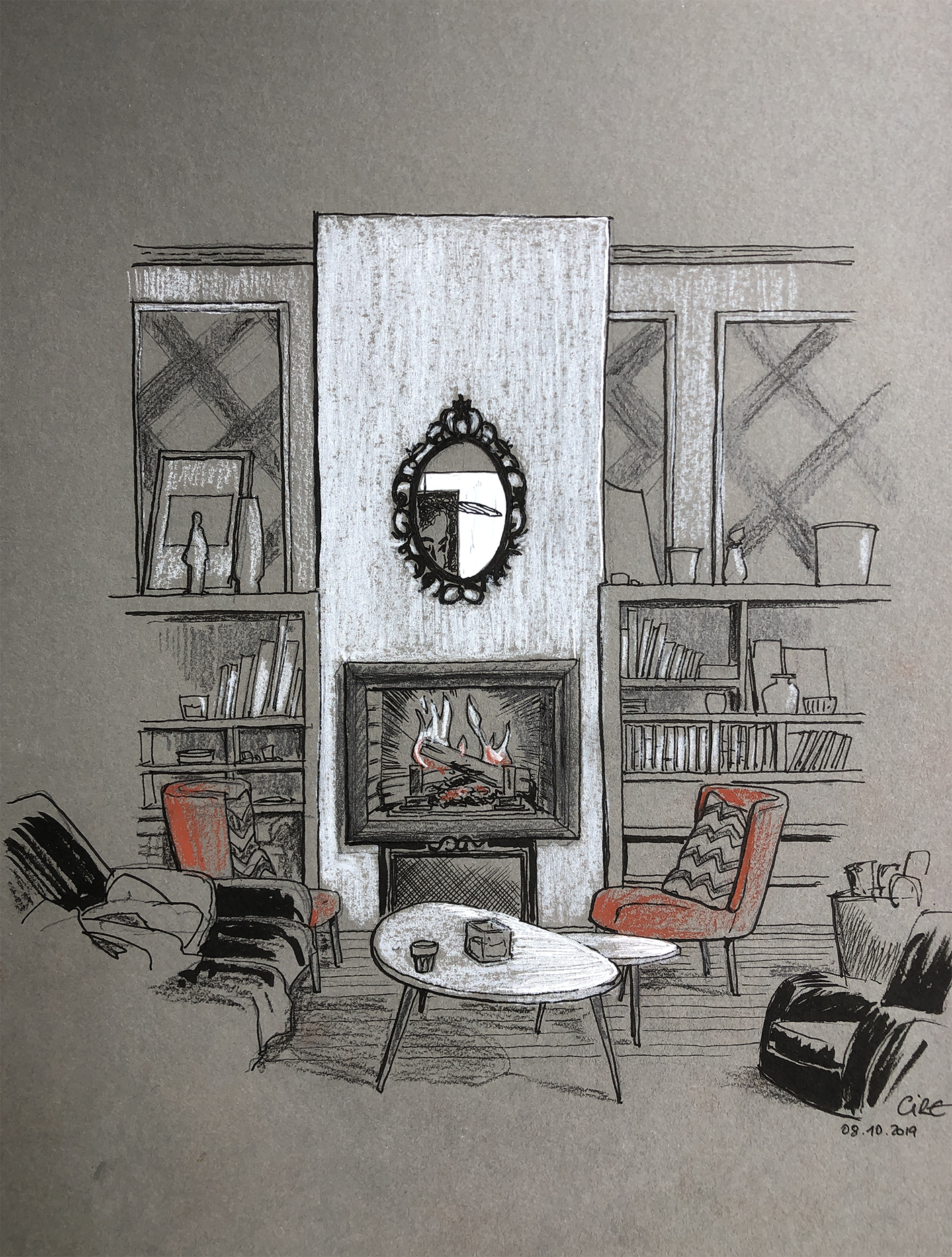 Vue intérieure d'un appartement