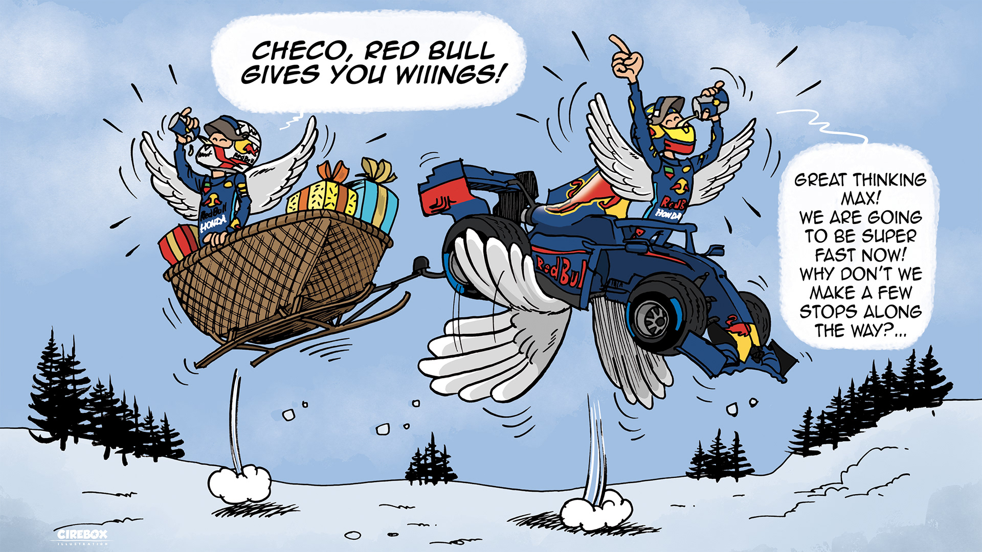 Cirebox Illustration Redbull Motorsports