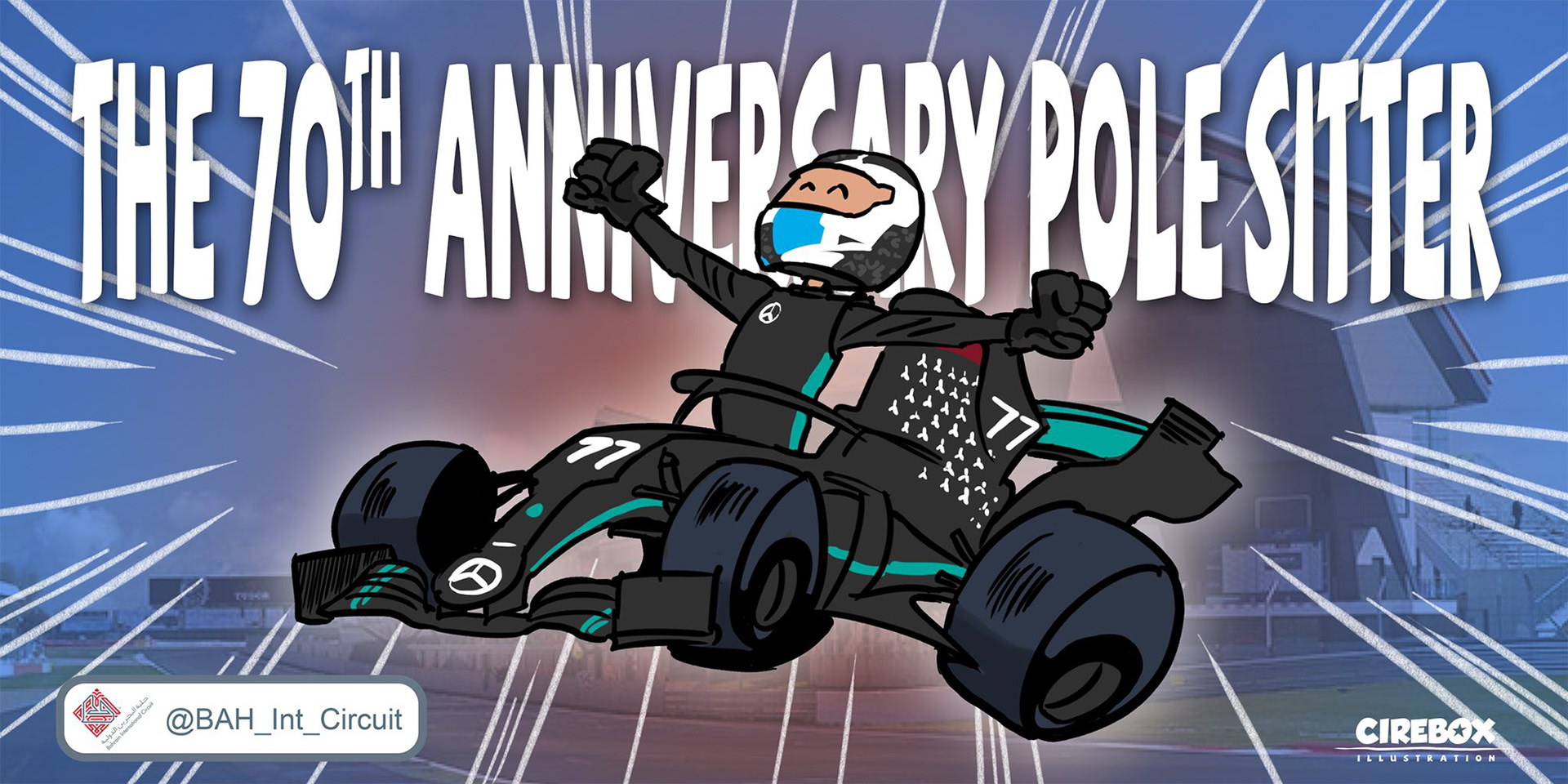 70th Anniversary pole-sitter ! Bottas.