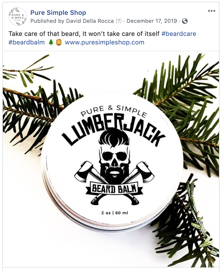 Social Media Posts: puresimpleshop.ca