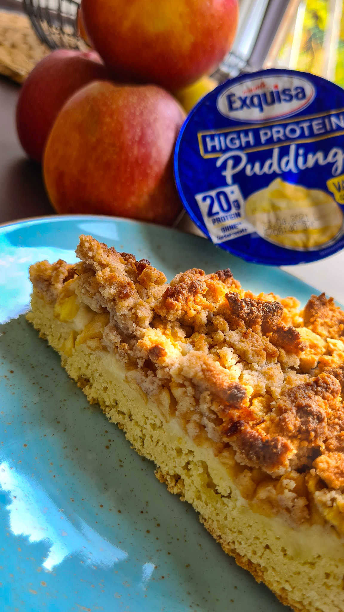 Apfel-Pudding-Streusel