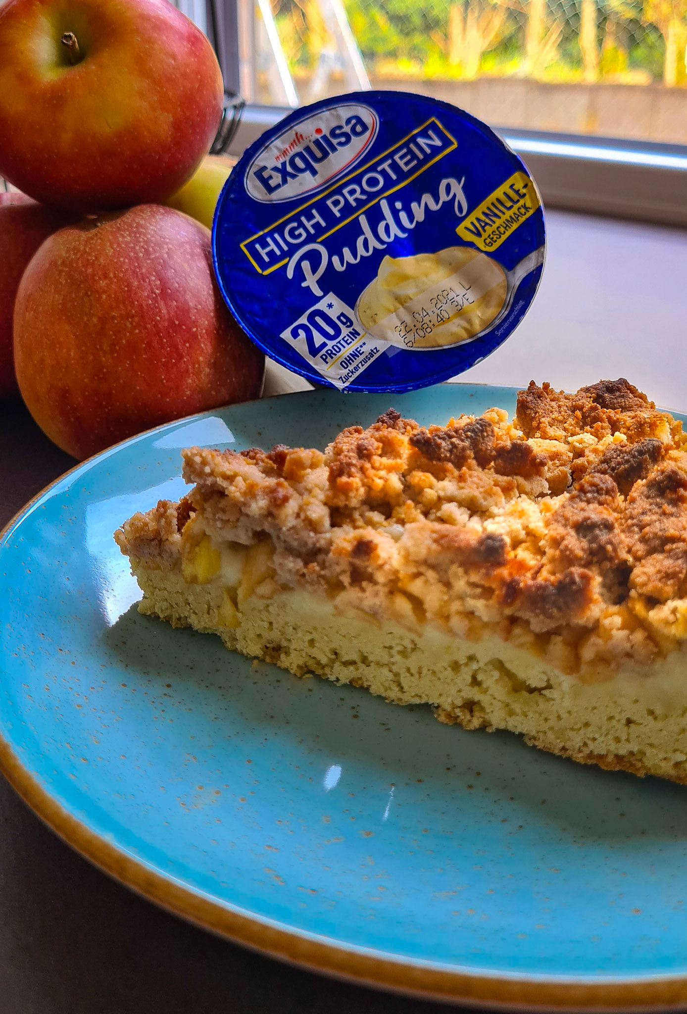 Apfel-Pudding-Streusel