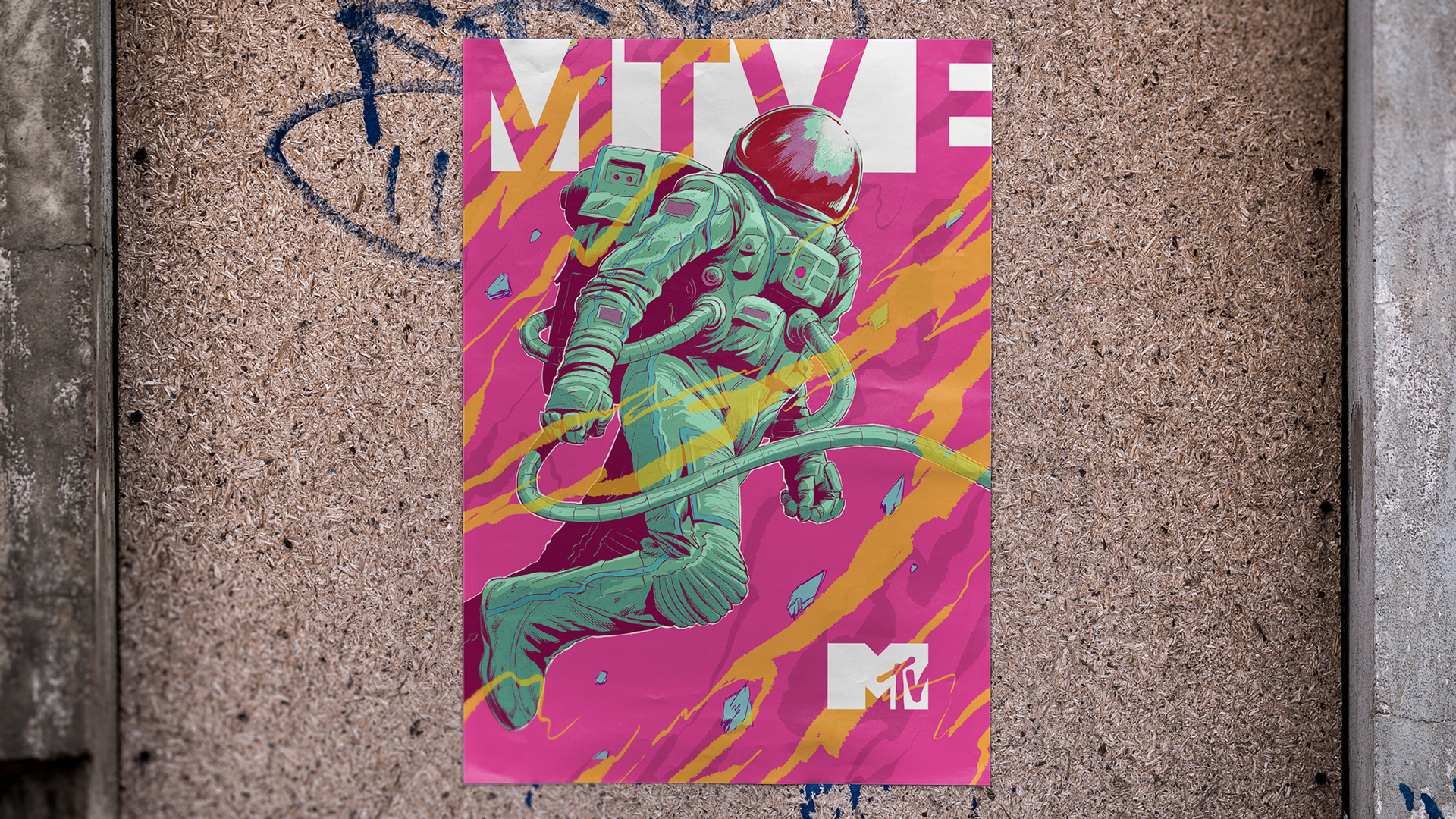 MTV, poster concept with Mirada