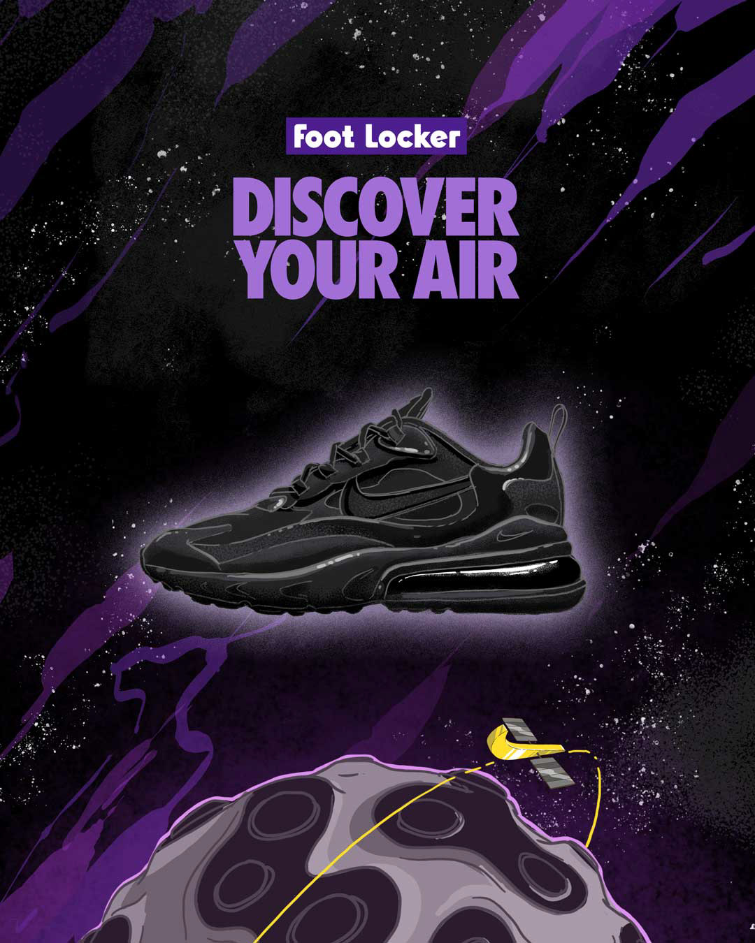 Nike, Footlocker social media spot for AirMax 270 drop with Hovercraft.