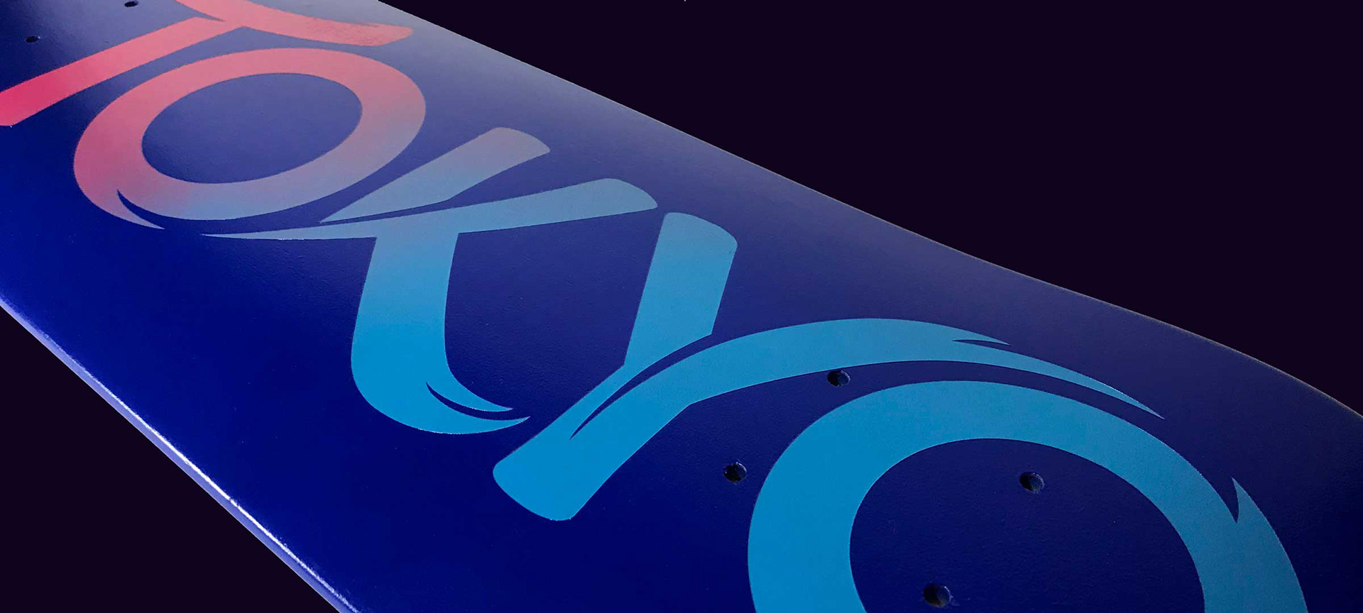 Custom skateboard for Tokyo 2020
