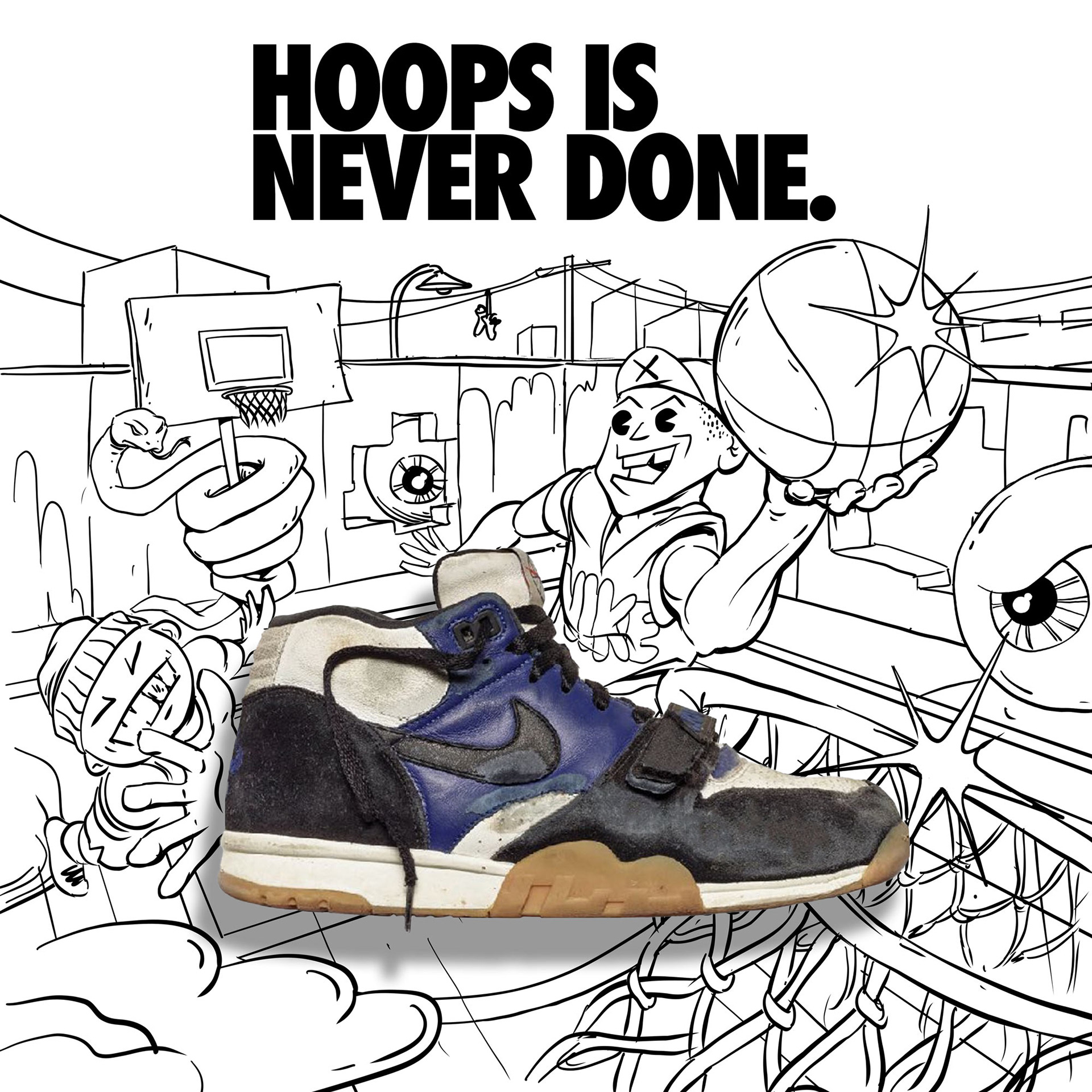 Nike, illustration style exploration with Hovercraft