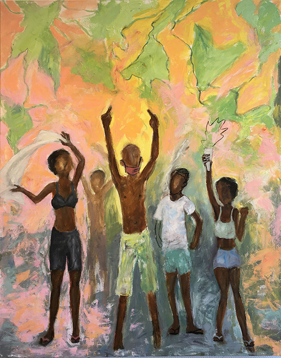 Angry Youth, akryl på lerret 80x60 cm