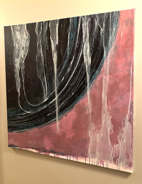 Luft, akryl på lerret 90x90 cm