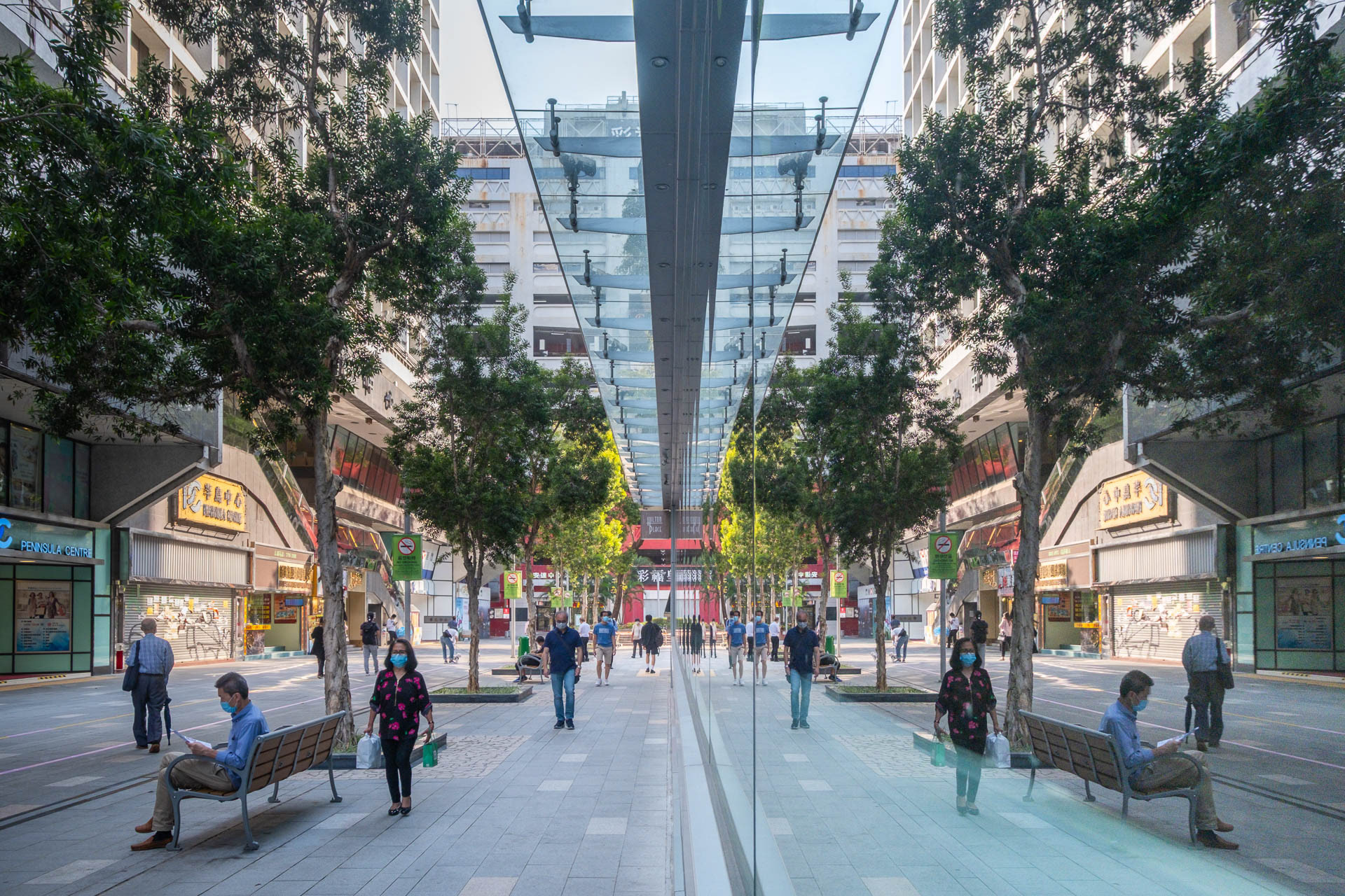 Hong Kong Mirrored Cityscape, Tsui Sha Tsui 4