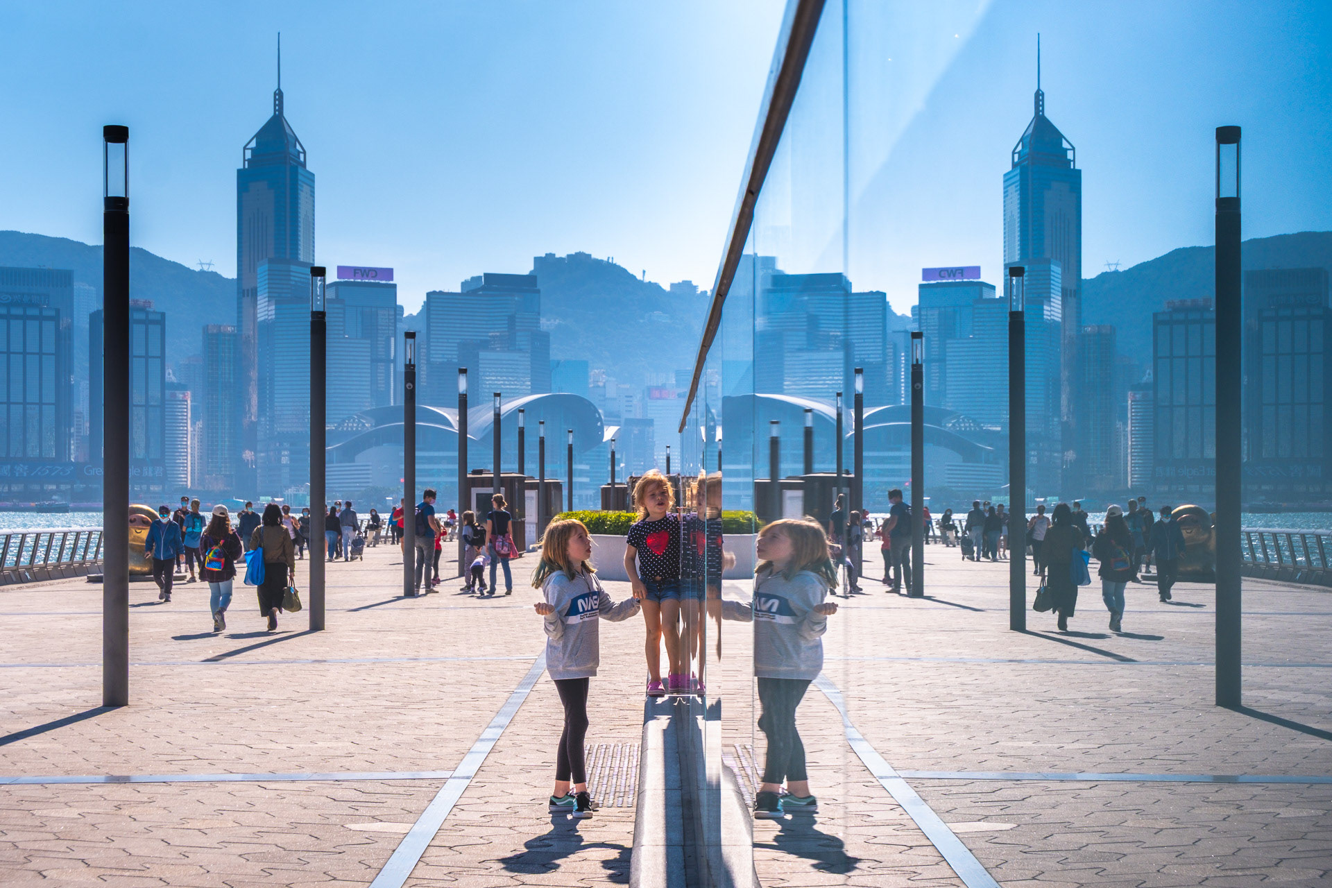 Hong Kong Mirrored Cityscape 42