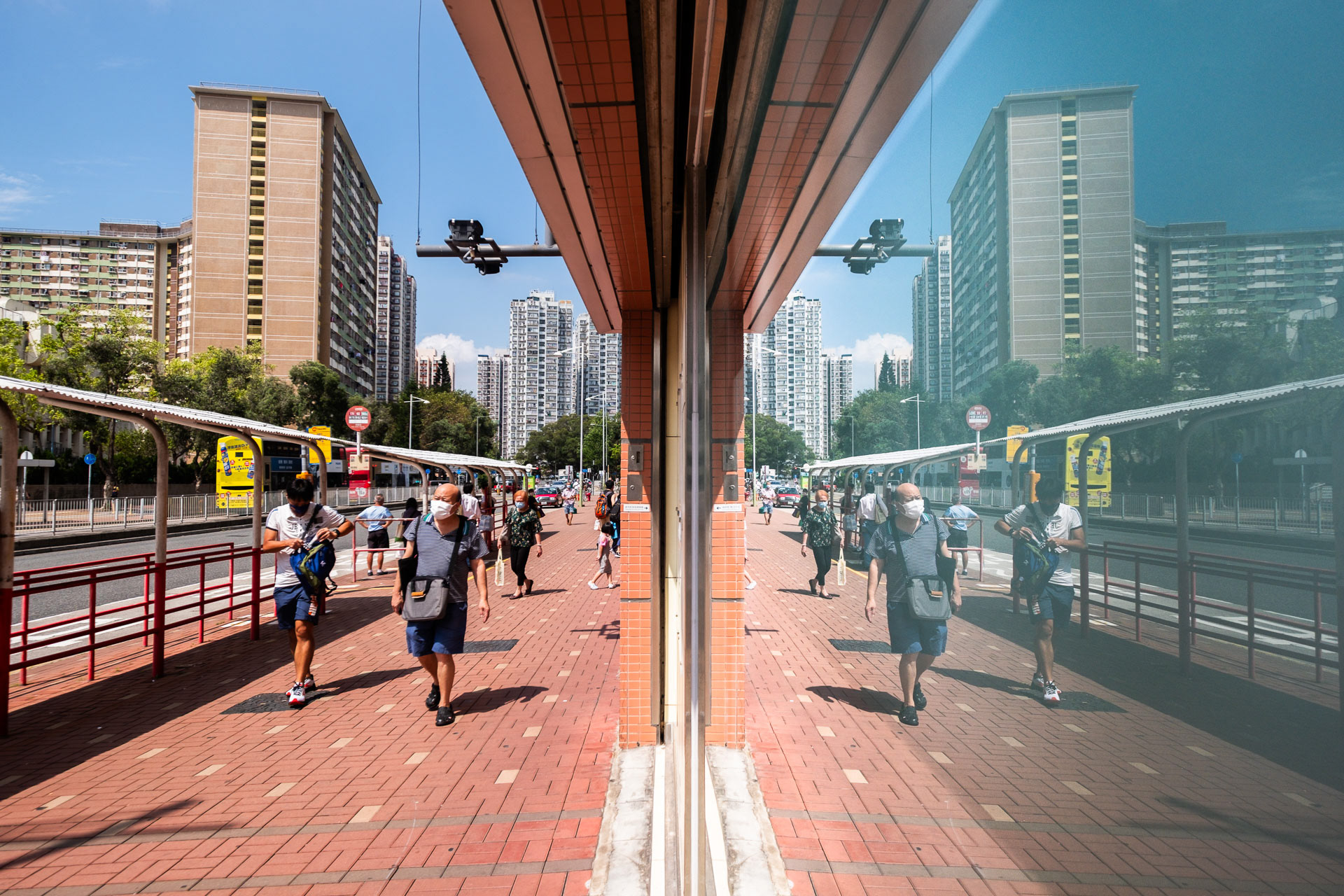 Hong Kong Mirrored Cityscape 22