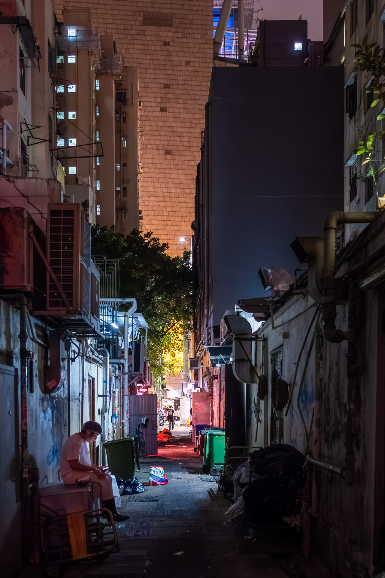 Night Alleyway in Yau Ma Tei, Hong Kong