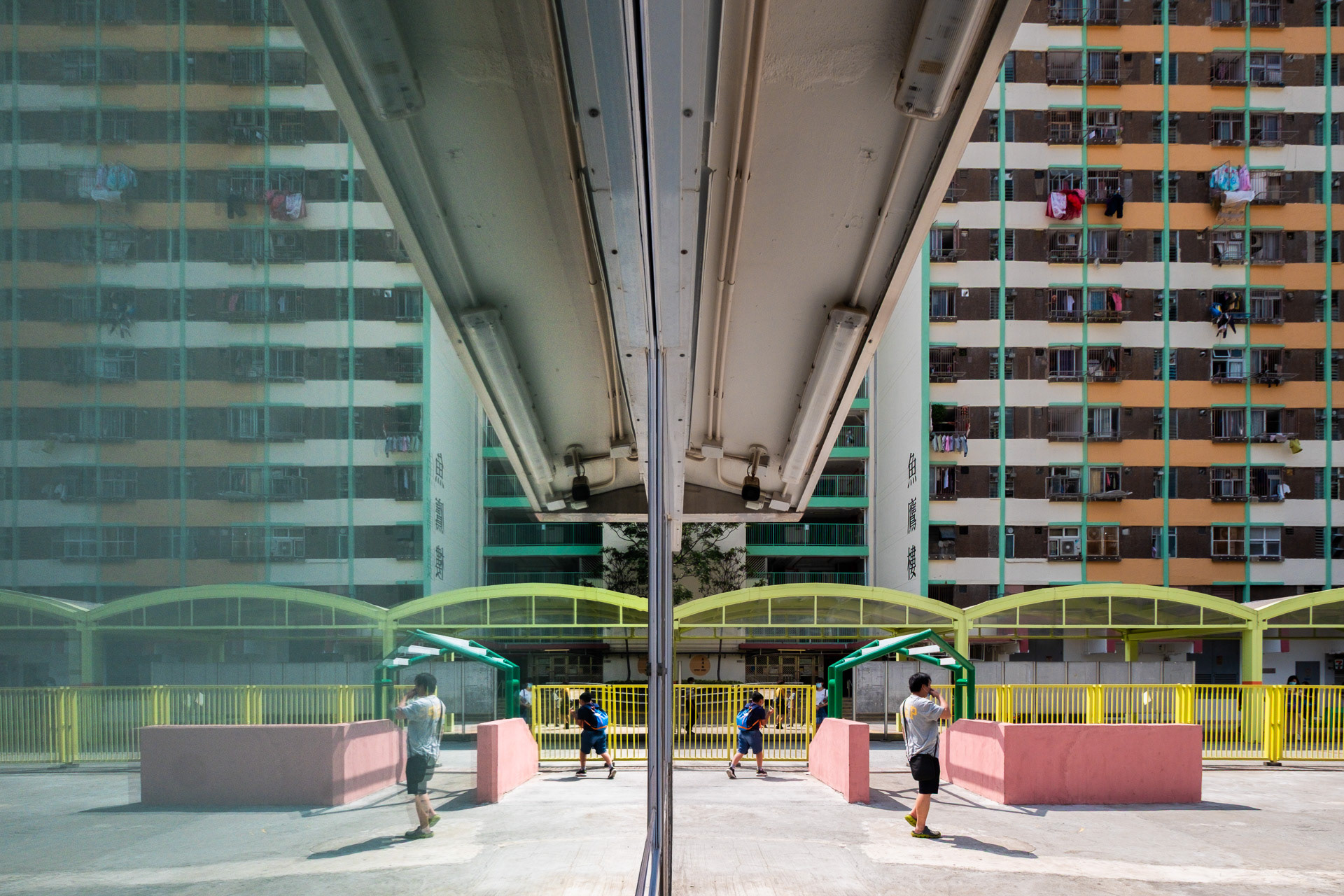 Hong Kong Mirrored Cityscape, Sha Tin