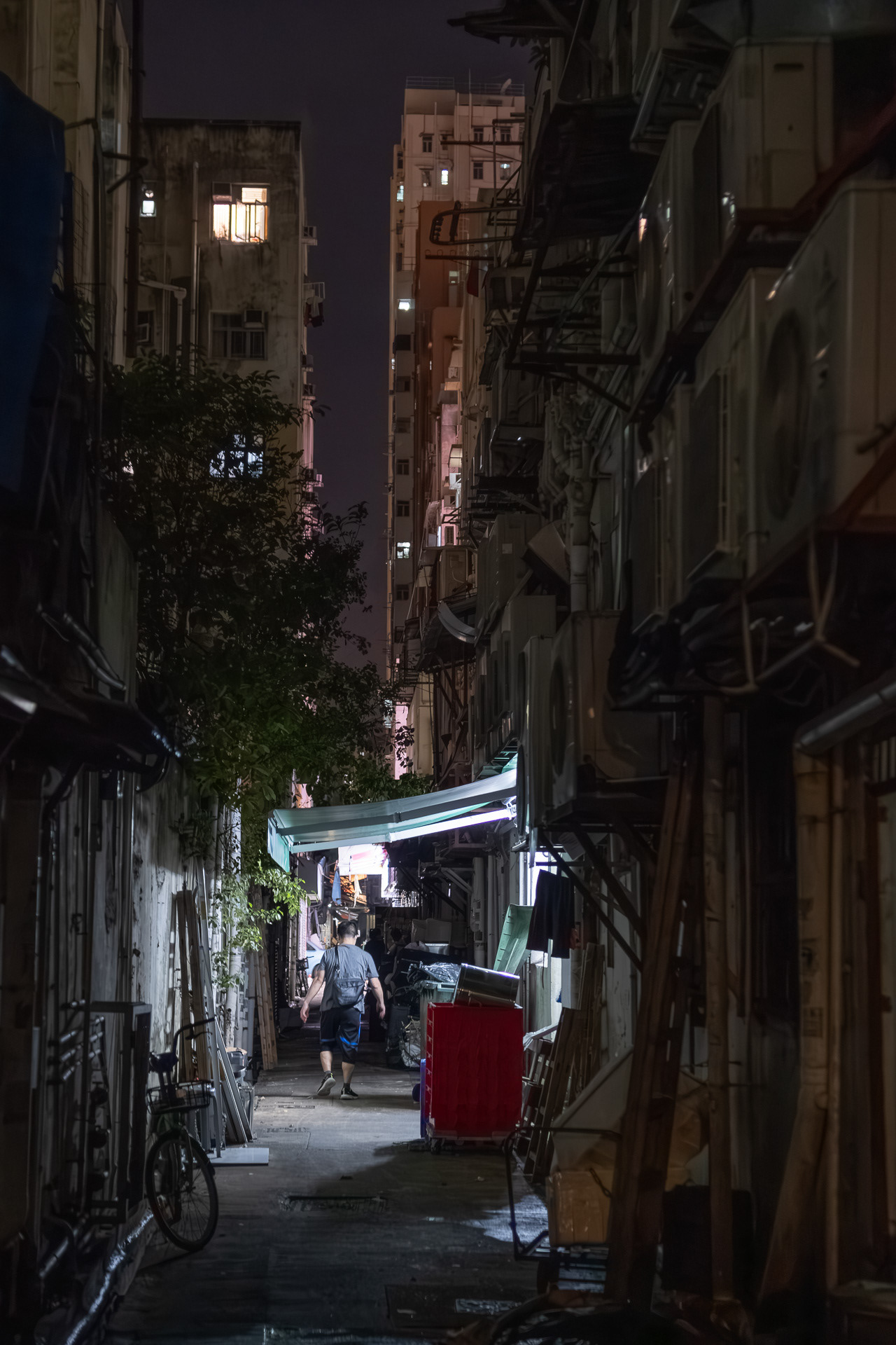 Hong Kong Night Back Alley