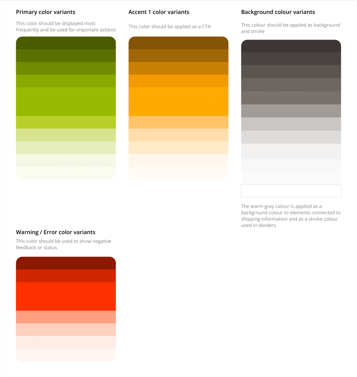 Design guide - colours