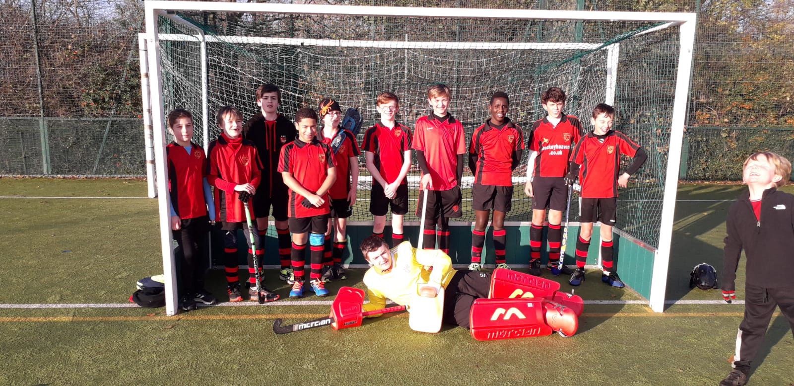 Boys U14s 2019-20 vs Hampstead and Westminster (1-12) - Jonathan, Oli B, Jacob P, Jake, Henry, Oli A, Jack S, Sidney, Louis, Zach, Luca