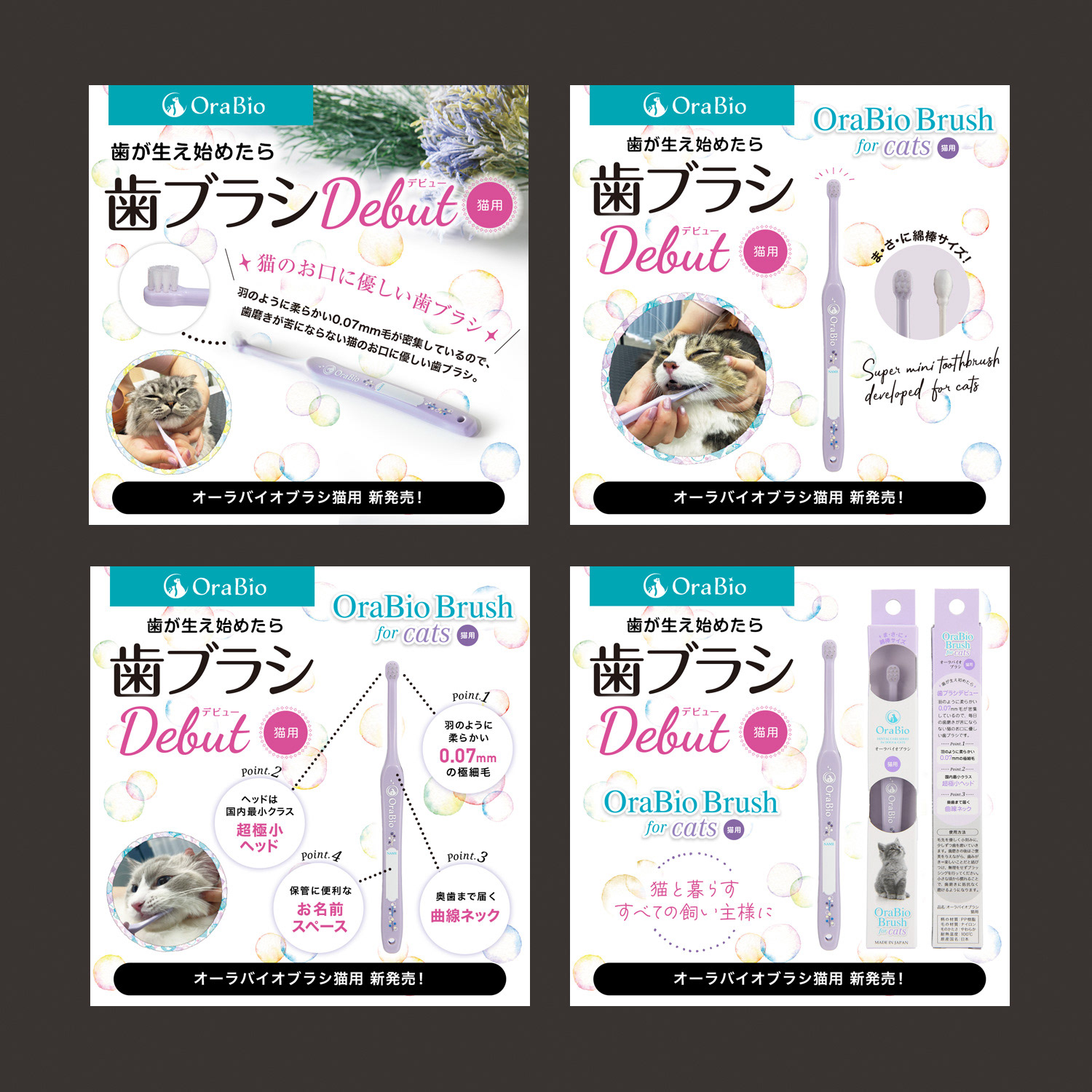OraBioブラシ 猫用 Instagramバナー