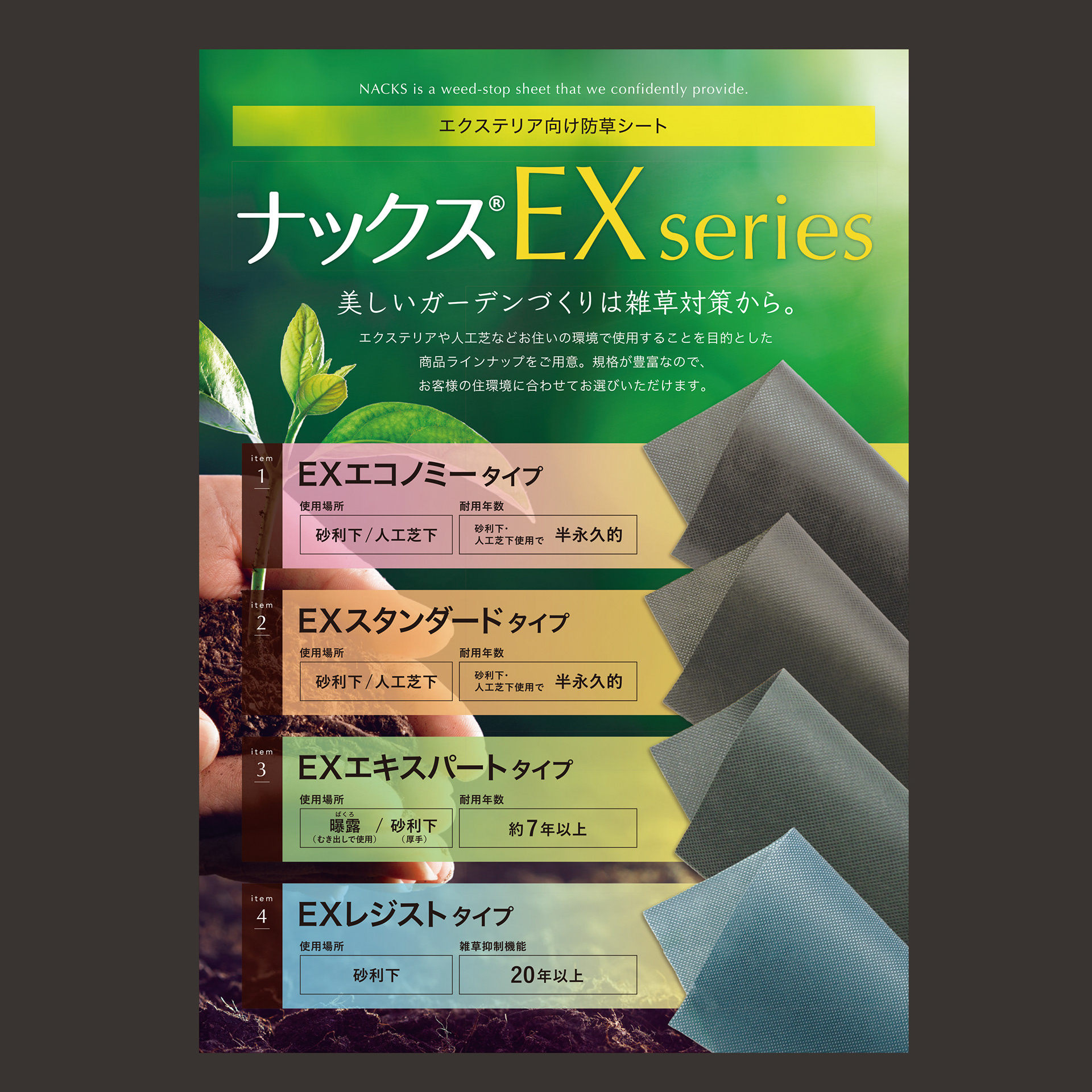 ナックス EX series パンフレットデザイン