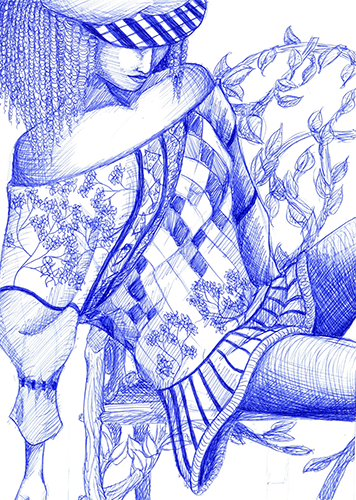 Ball-pen fashion study